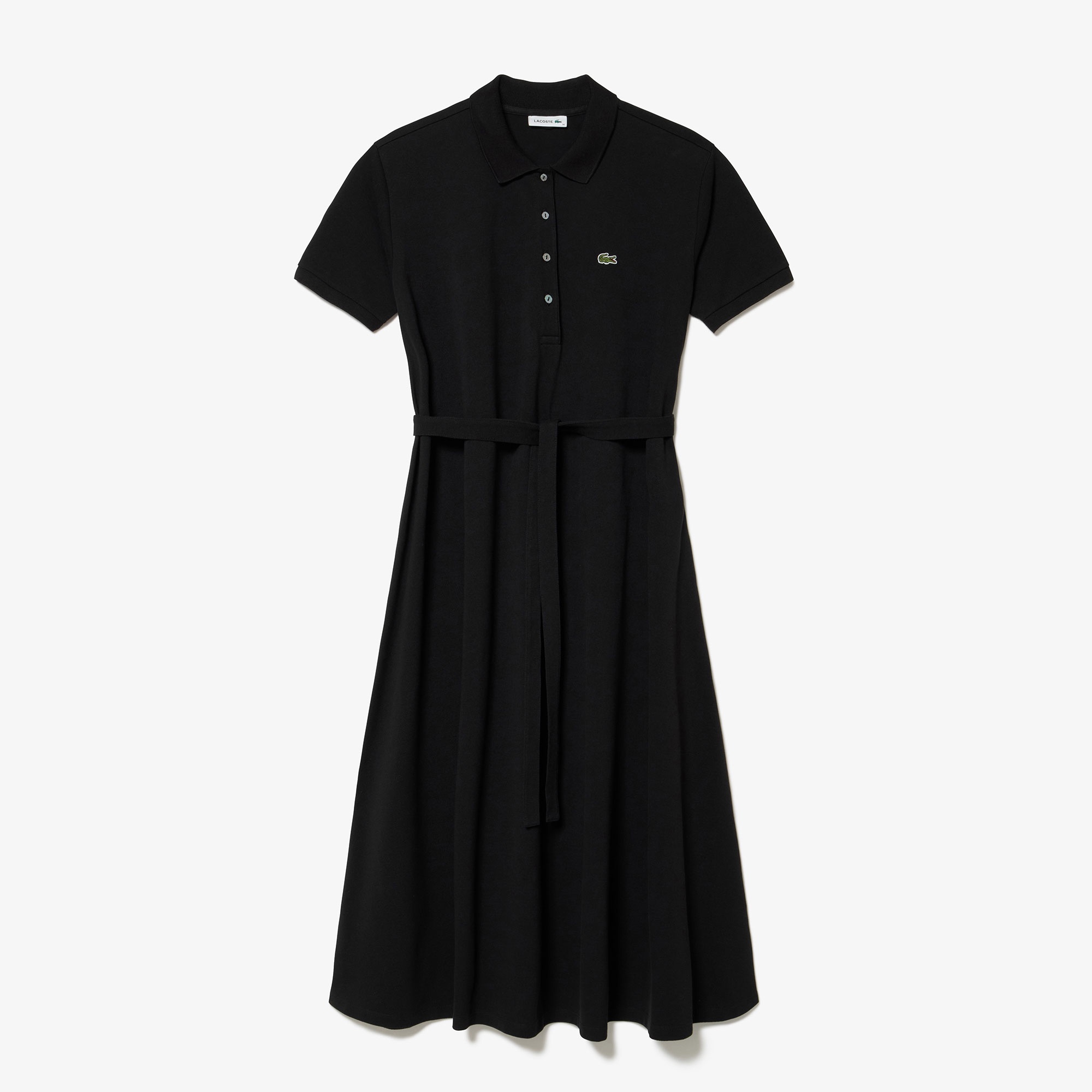 鹿の子地マキシ丈ドレス