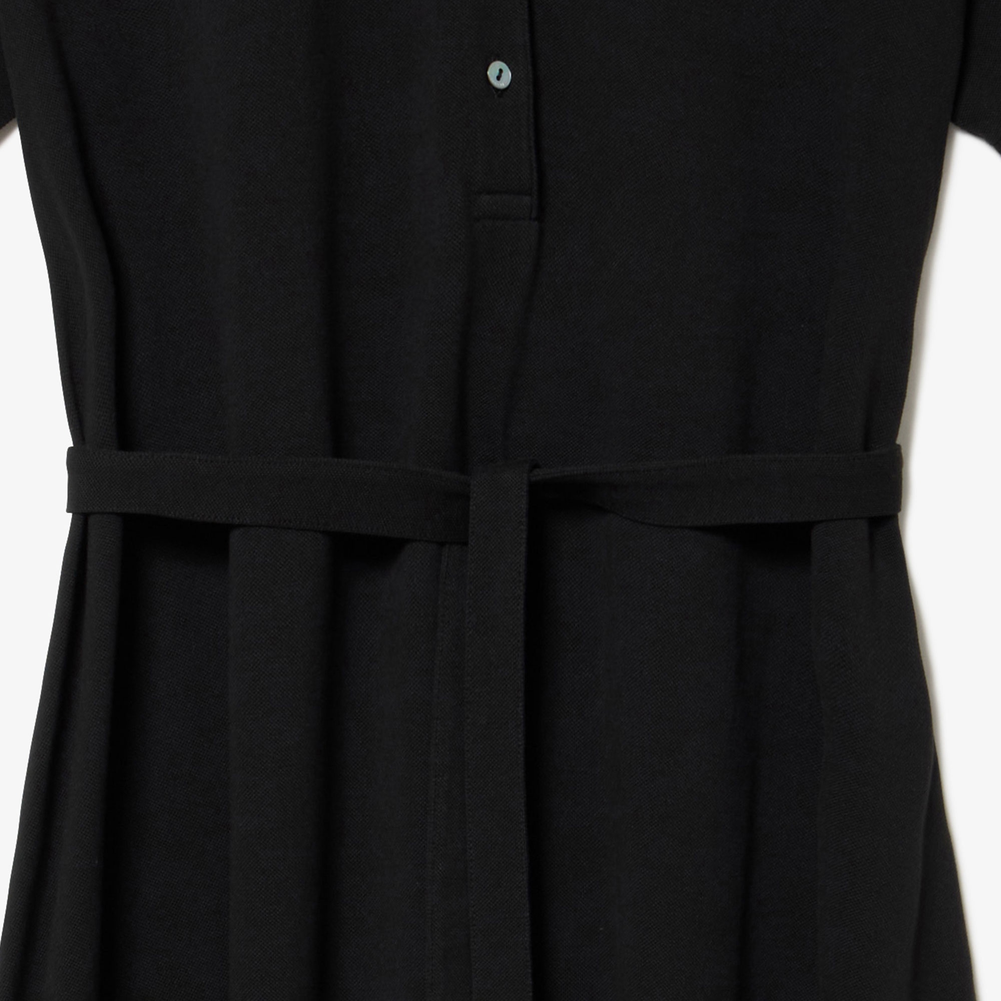 鹿の子地マキシ丈ドレス