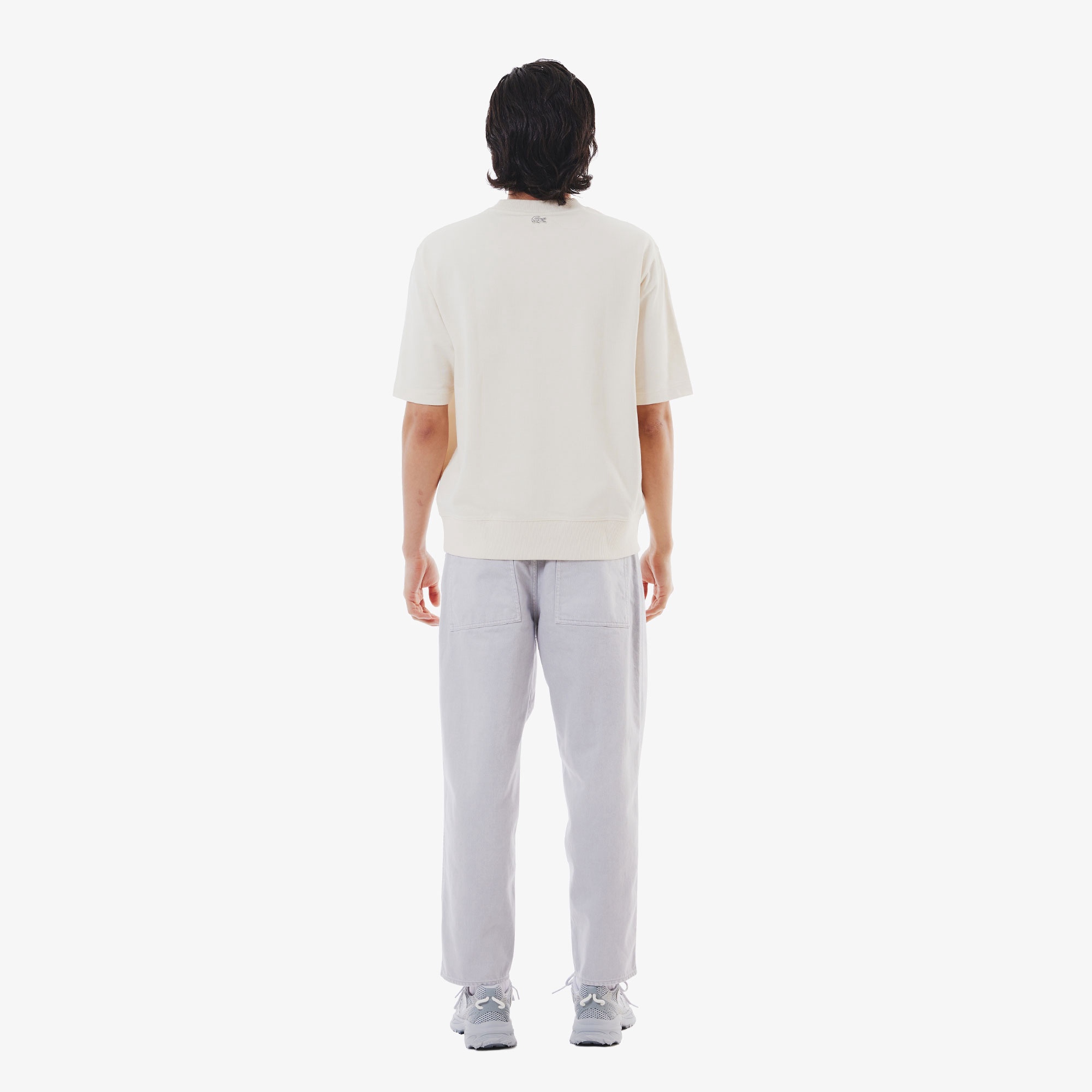 ワイドテーパードカラーデニムパンツ