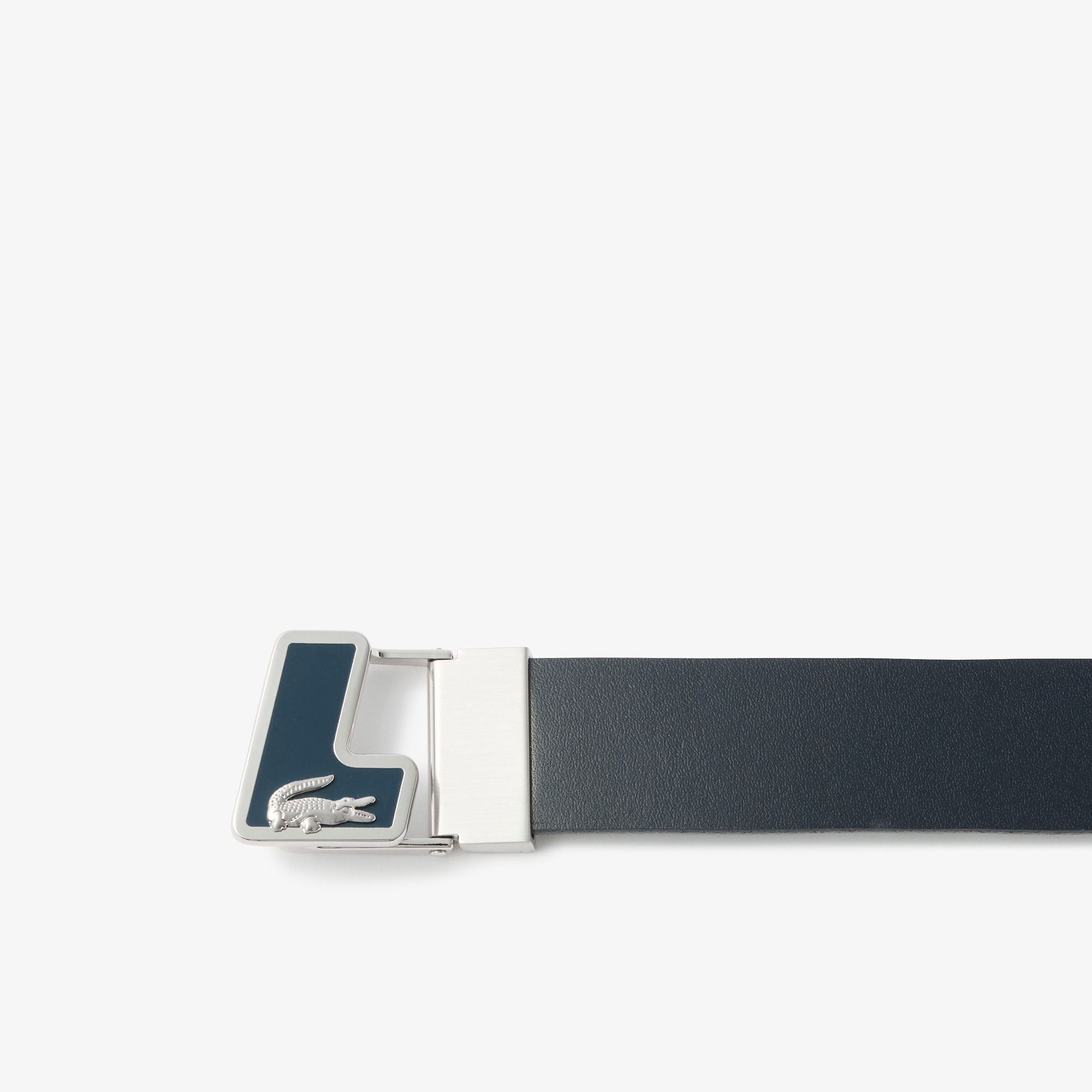 イニシャルバックルレザーベルト