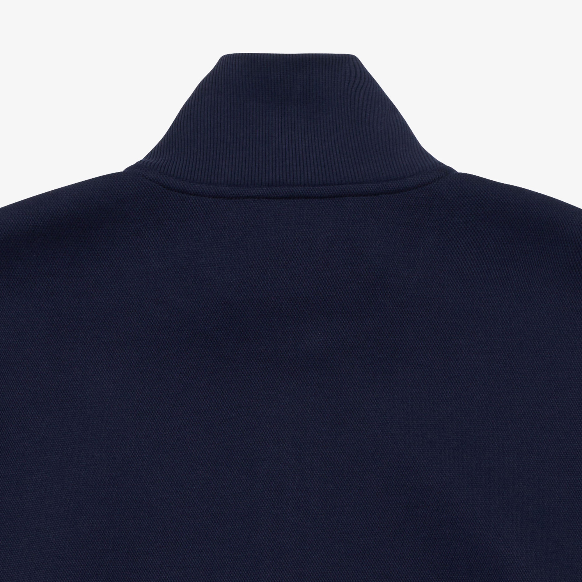 鹿の子ジップニット