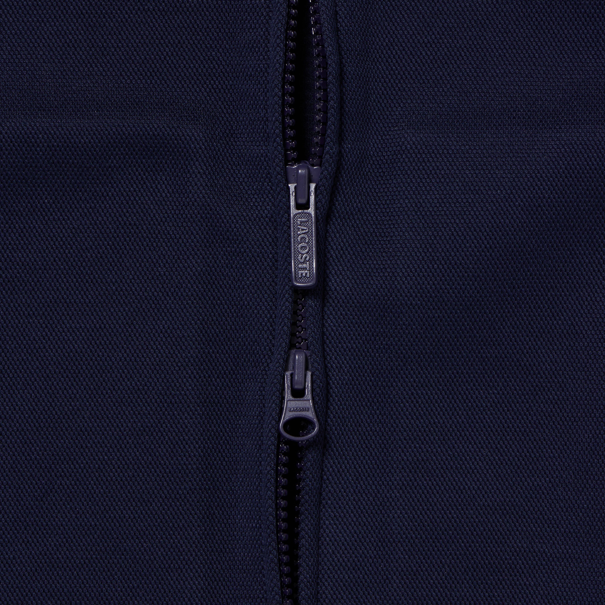 鹿の子ジップニット