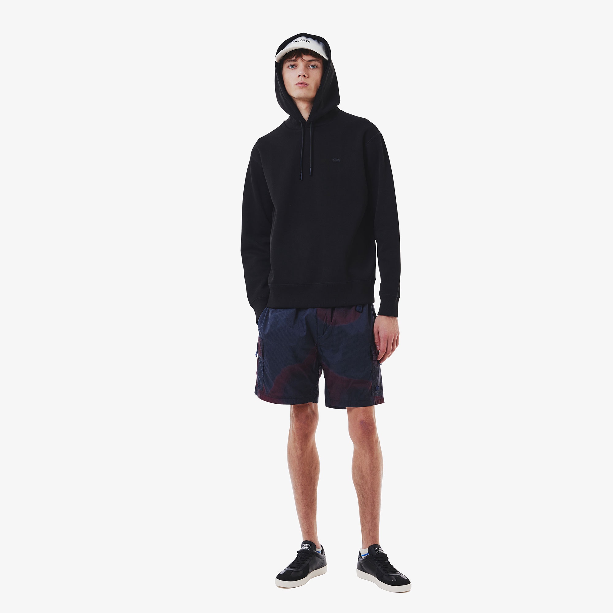 鹿の子ニットワントーンフーディー