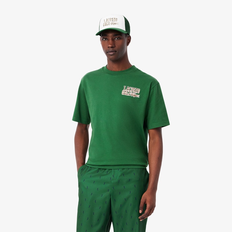 ラコステゴルフバックプリントTシャツ TH0034 - ラコステ（LACOSTE