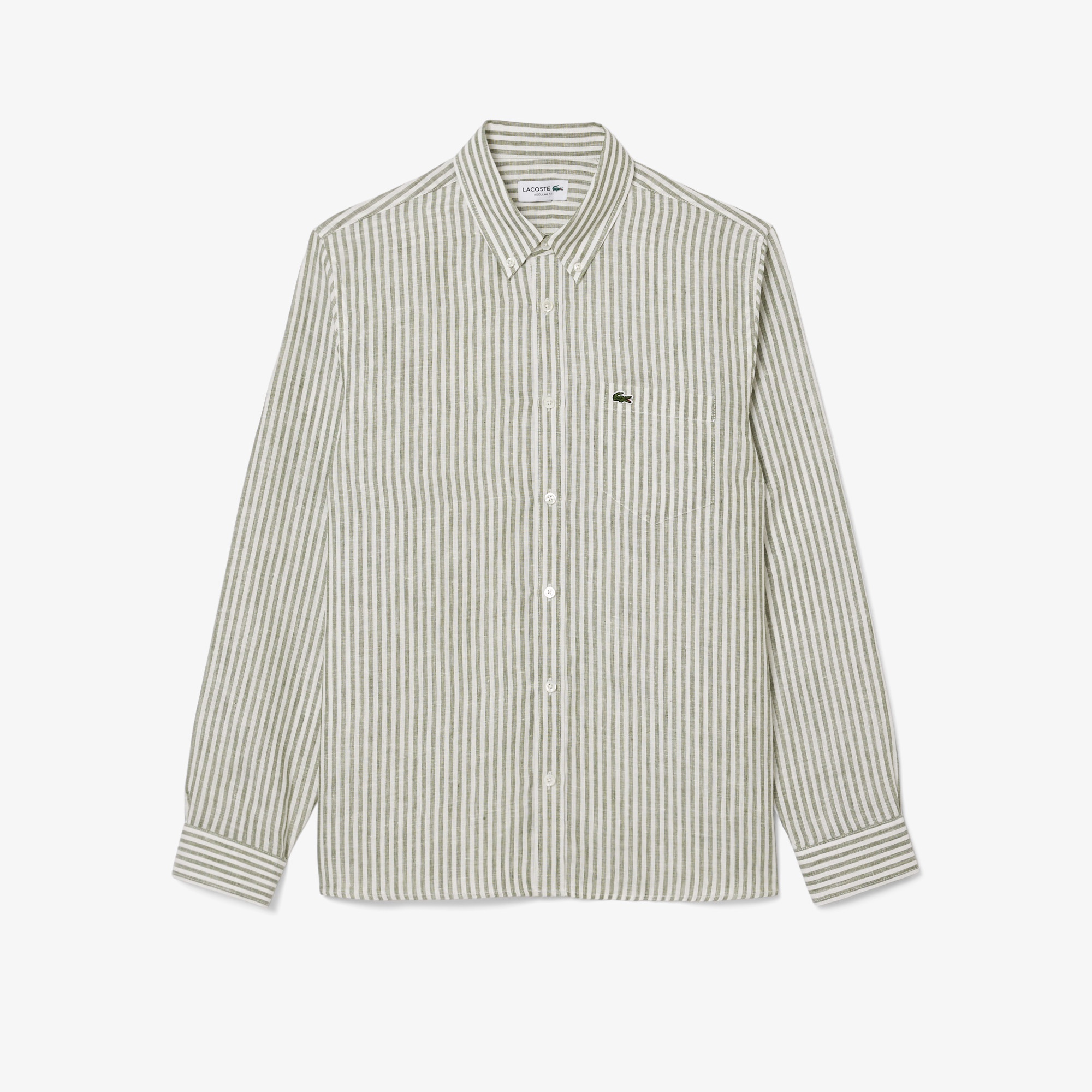 リネンストライプシャツ