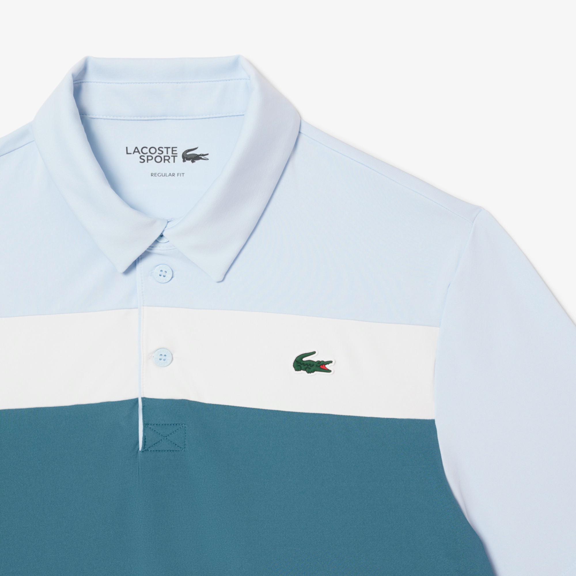 パネルボーダーウルトラドライゴルフポロシャツ