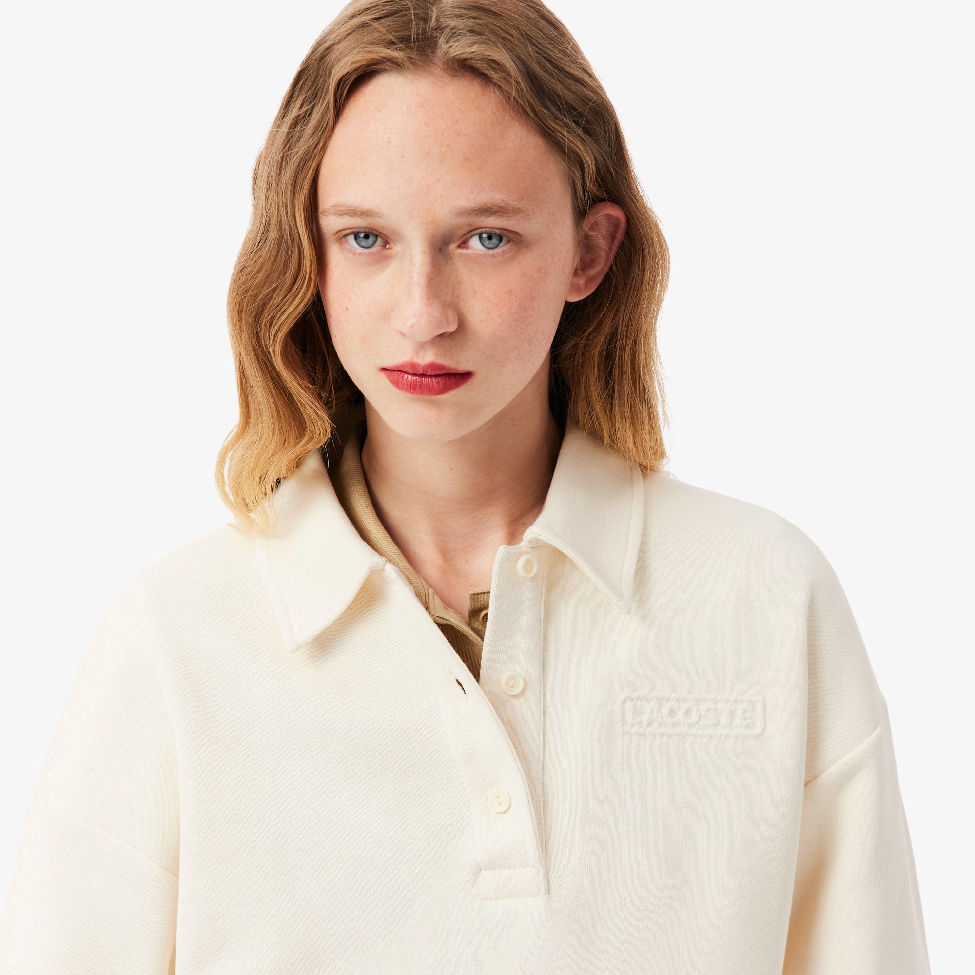 スウェットポロシャツ