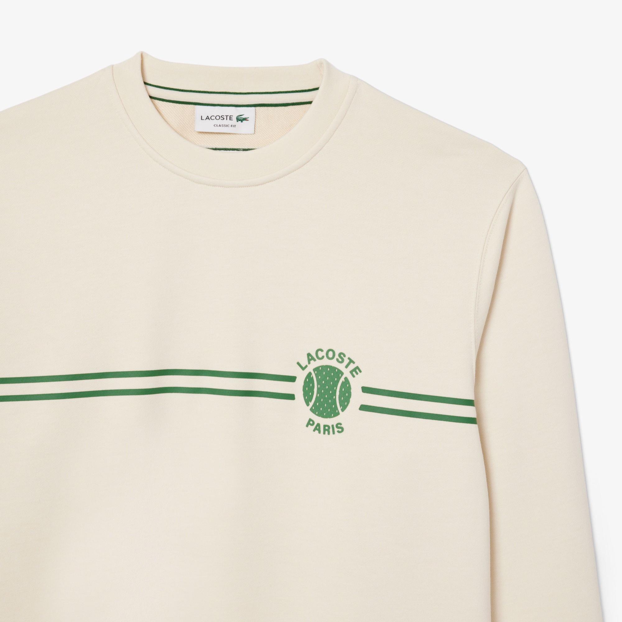 ヘリテージテニスデザインクルーネックスウェット