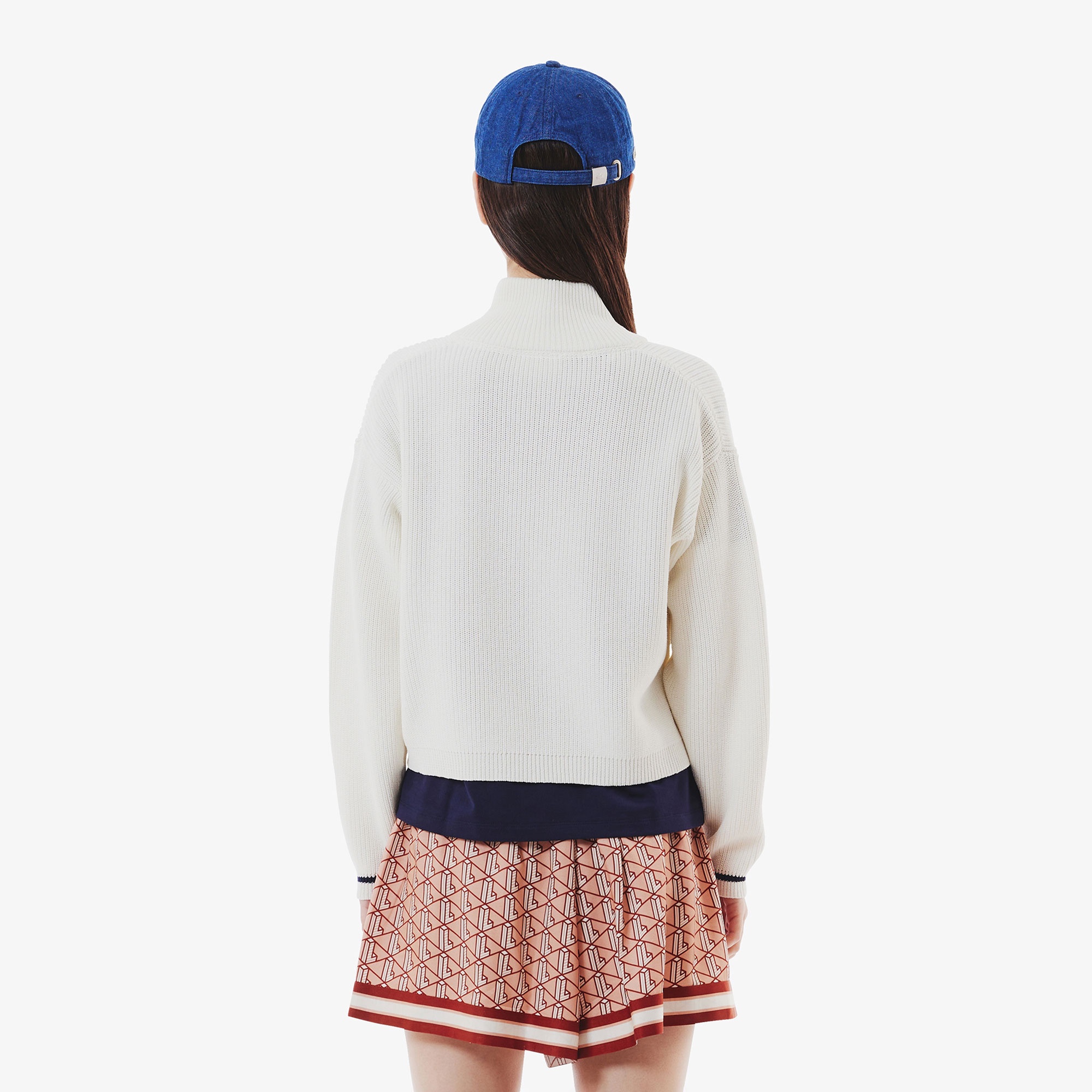 ジップアップローゲージニットブルゾン