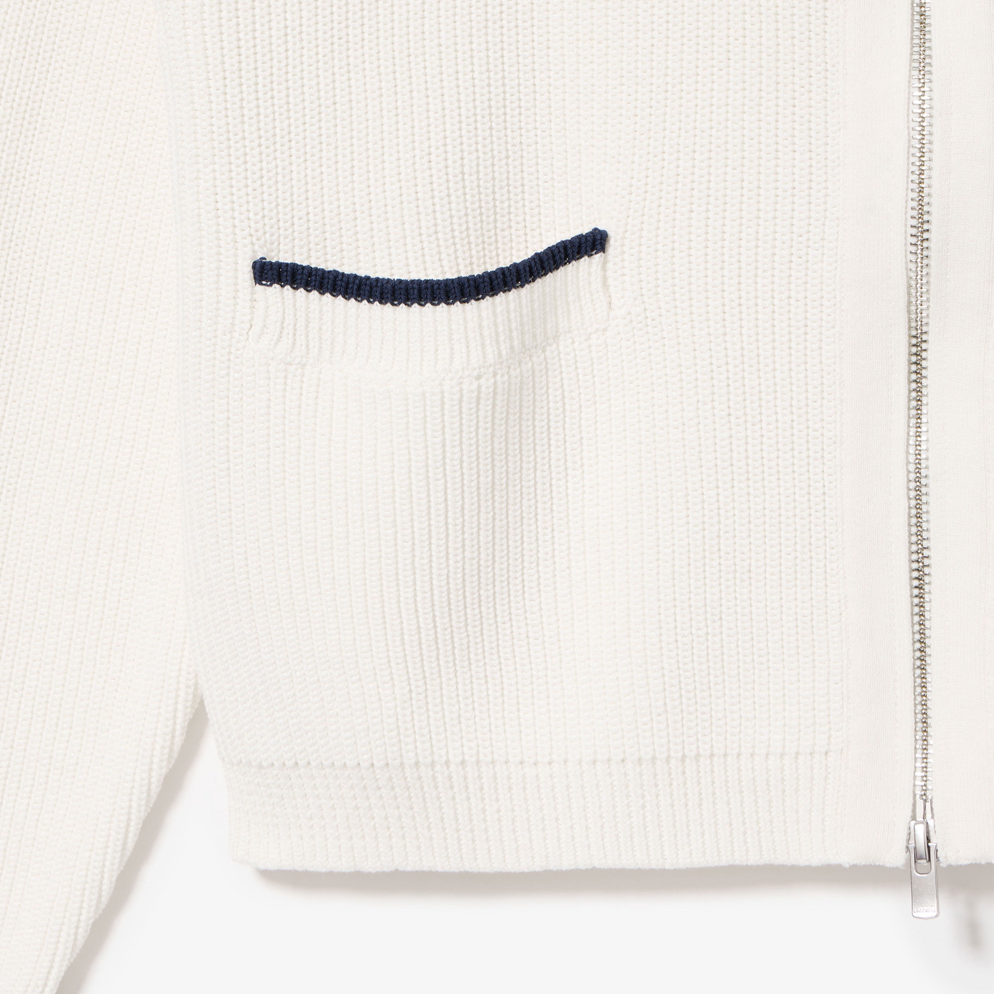 ジップアップローゲージニットブルゾン