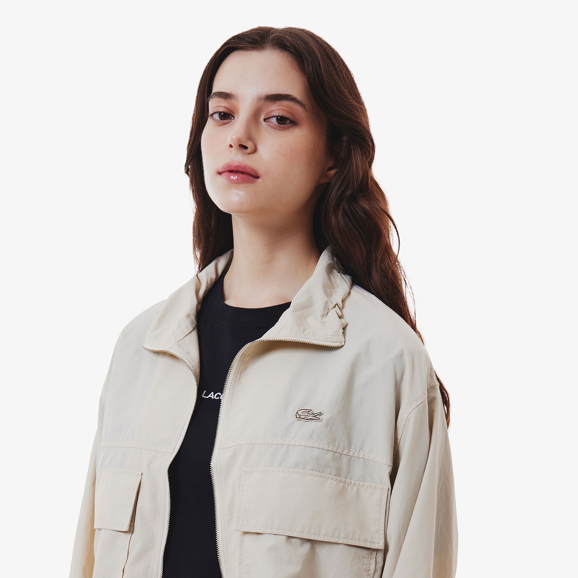 ショート&ワイドスタンドカラーブルゾン