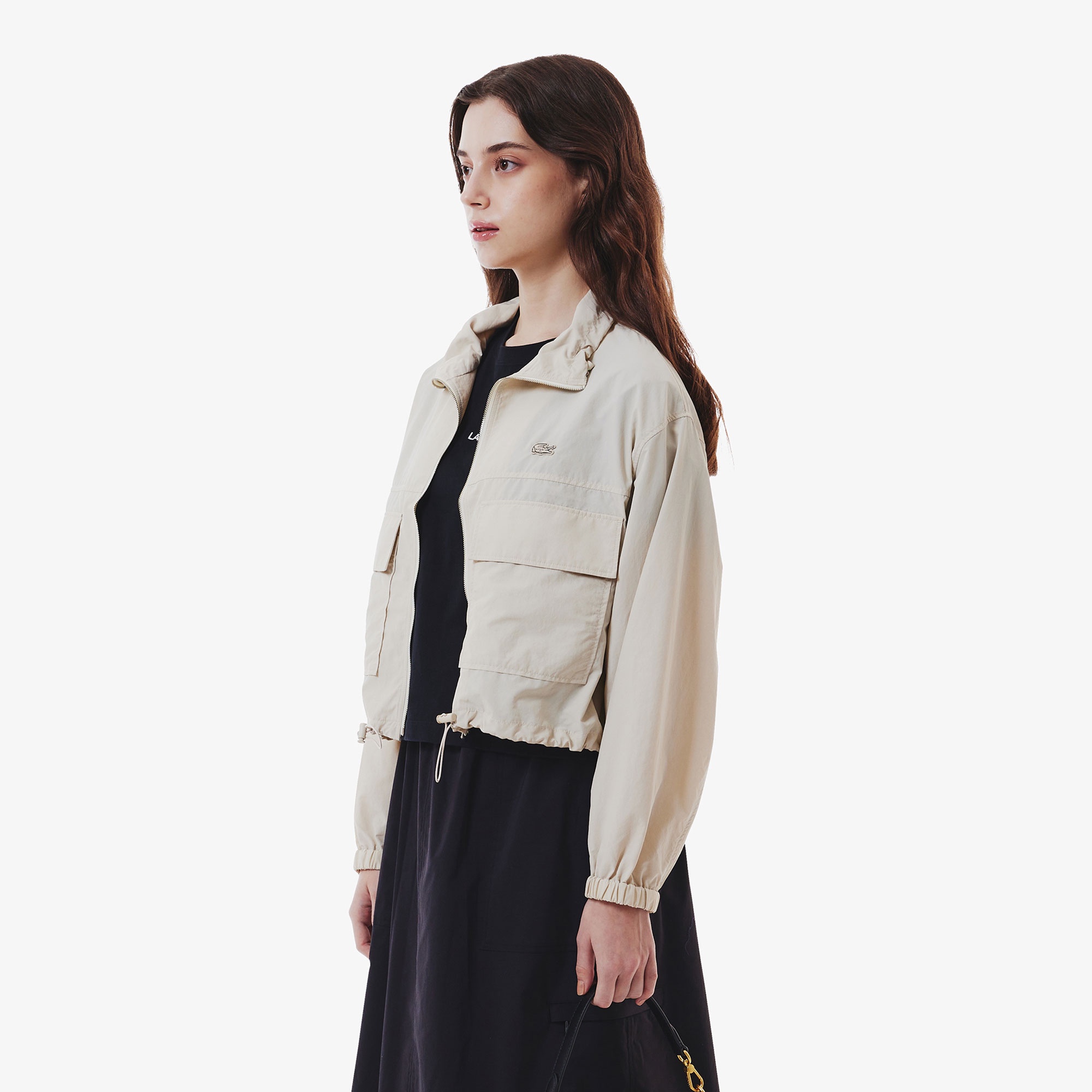 ショート&ワイドスタンドカラーブルゾン