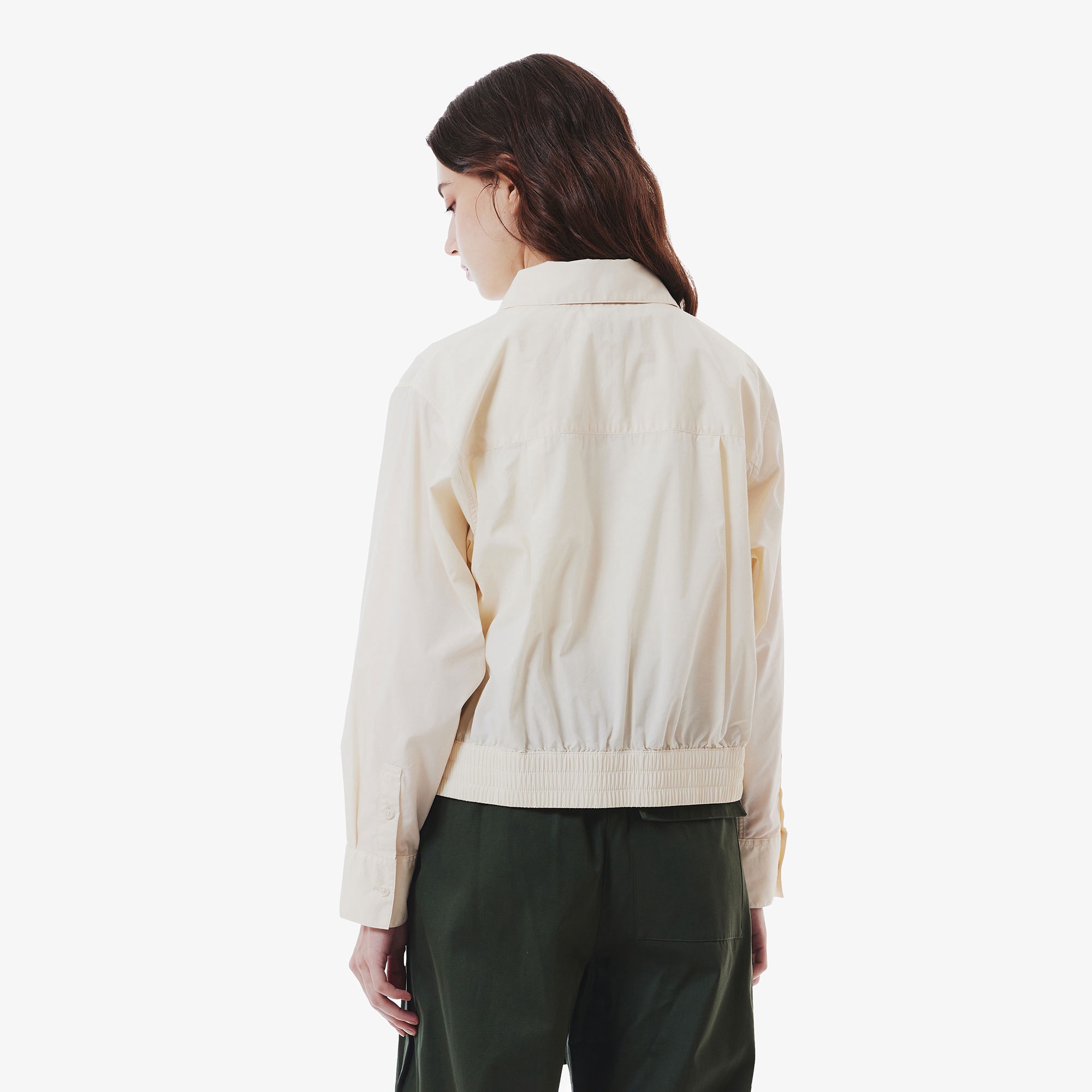 ウエストシャーリングシャツブルゾン