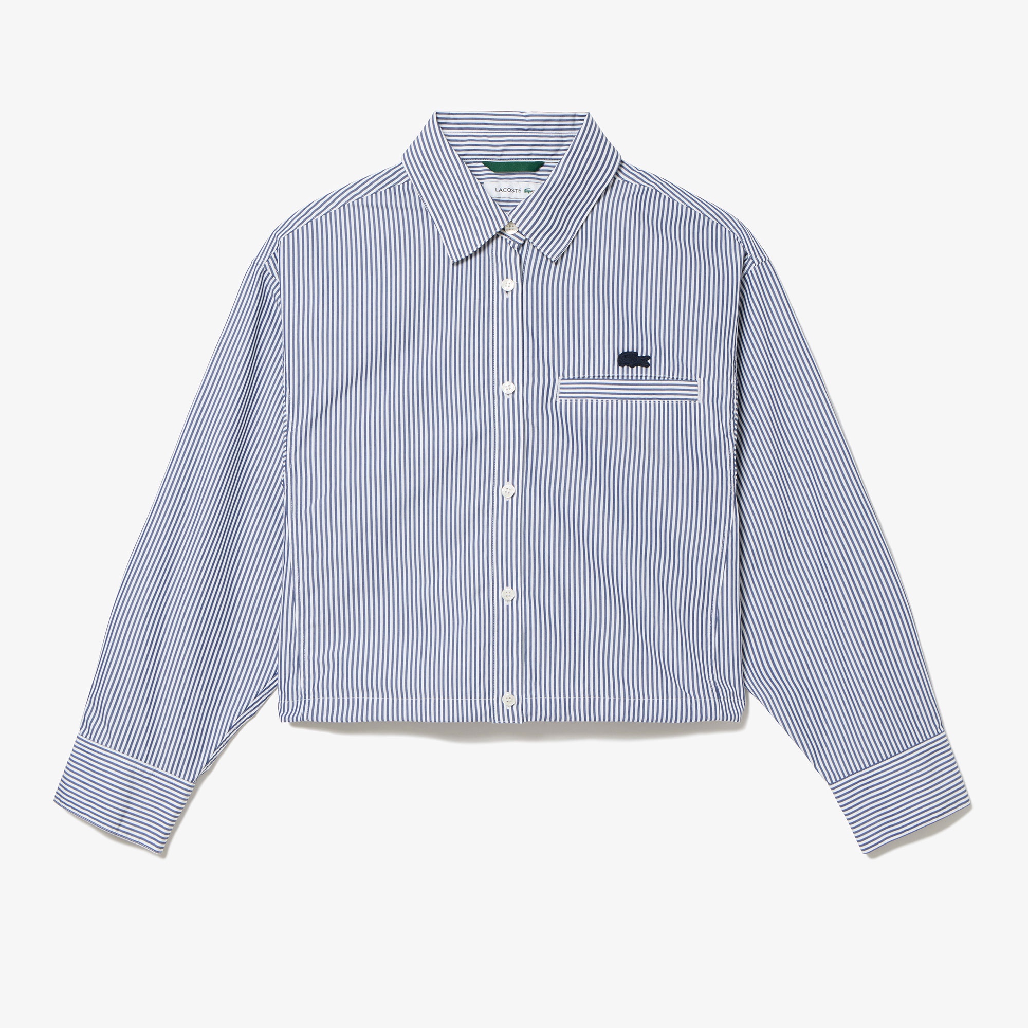 ショート&ワイドストライプシャツ