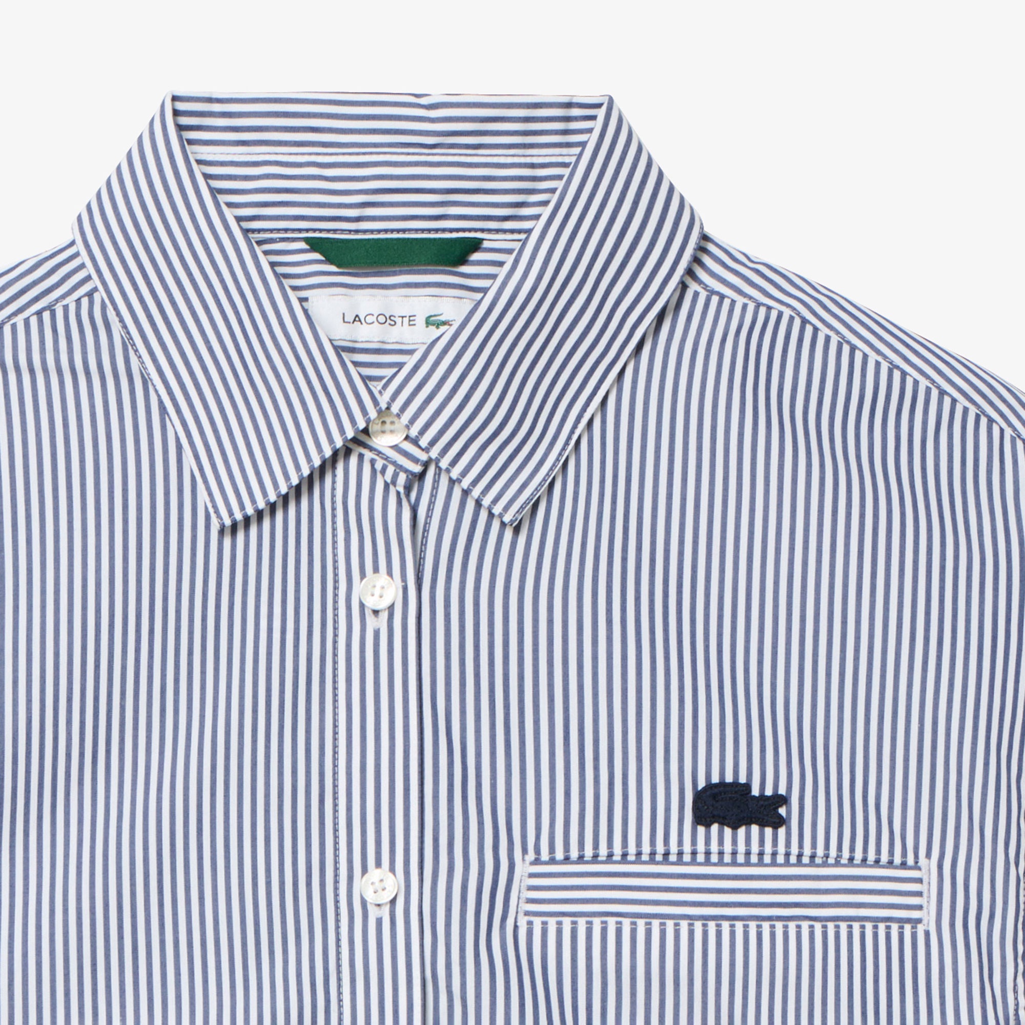 ショート&ワイドストライプシャツ