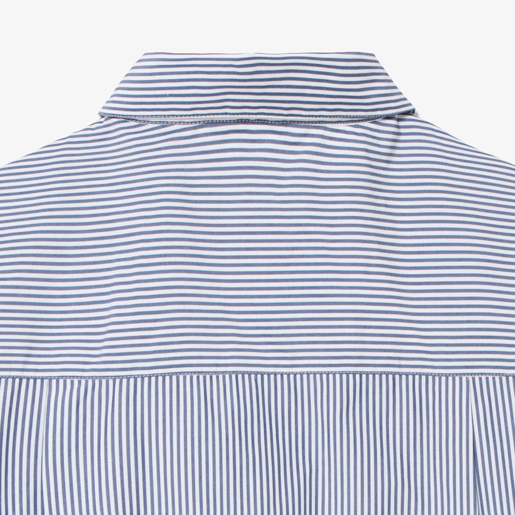 ショート&ワイドストライプシャツ