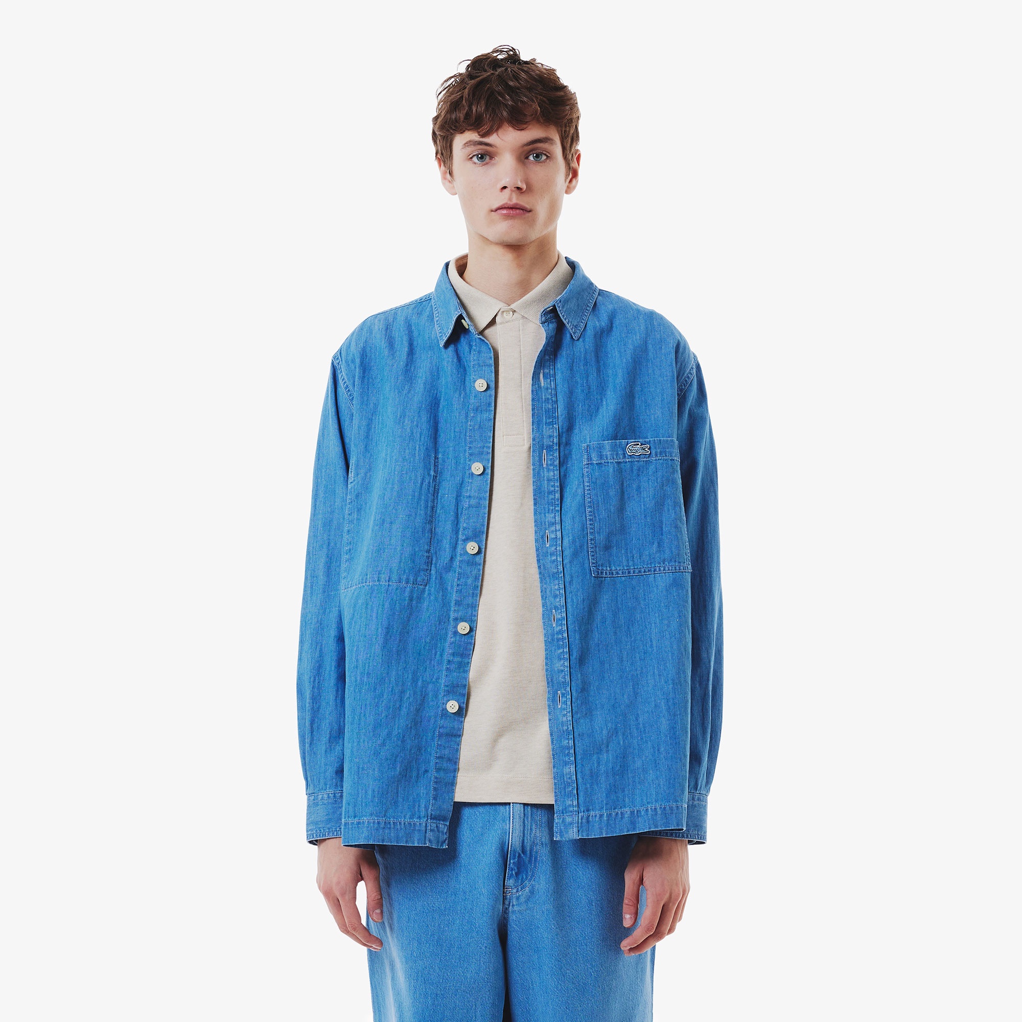 おまとめ！45Ｒ星型デニムパンツとLACOSTE 半袖シャツ おまとめ！45R星型デニムパンツとLACOSTE 半袖シャツ - メルカリ