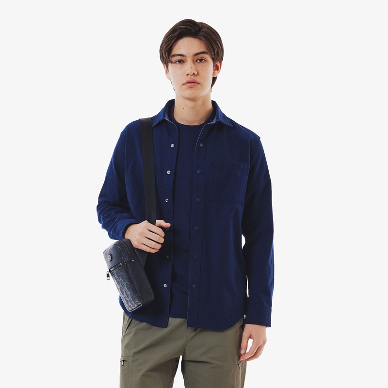 fssカドカワ公式リバーシブルシャツ 黒 ネイビー　XL リバーシブルシャツ メンズ |ラコステ（Lacoste）公式オンラインストア