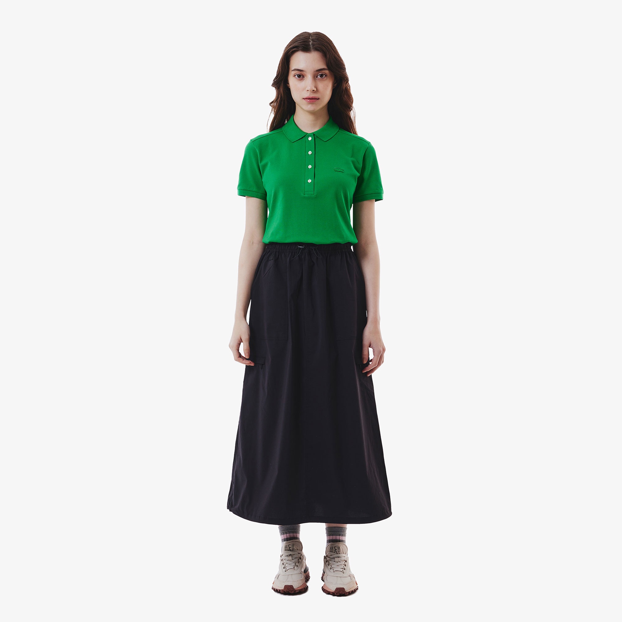 2色●IVE ユジン●LACOSTE●ショートプリーツスカート jf8050l-107-fn.