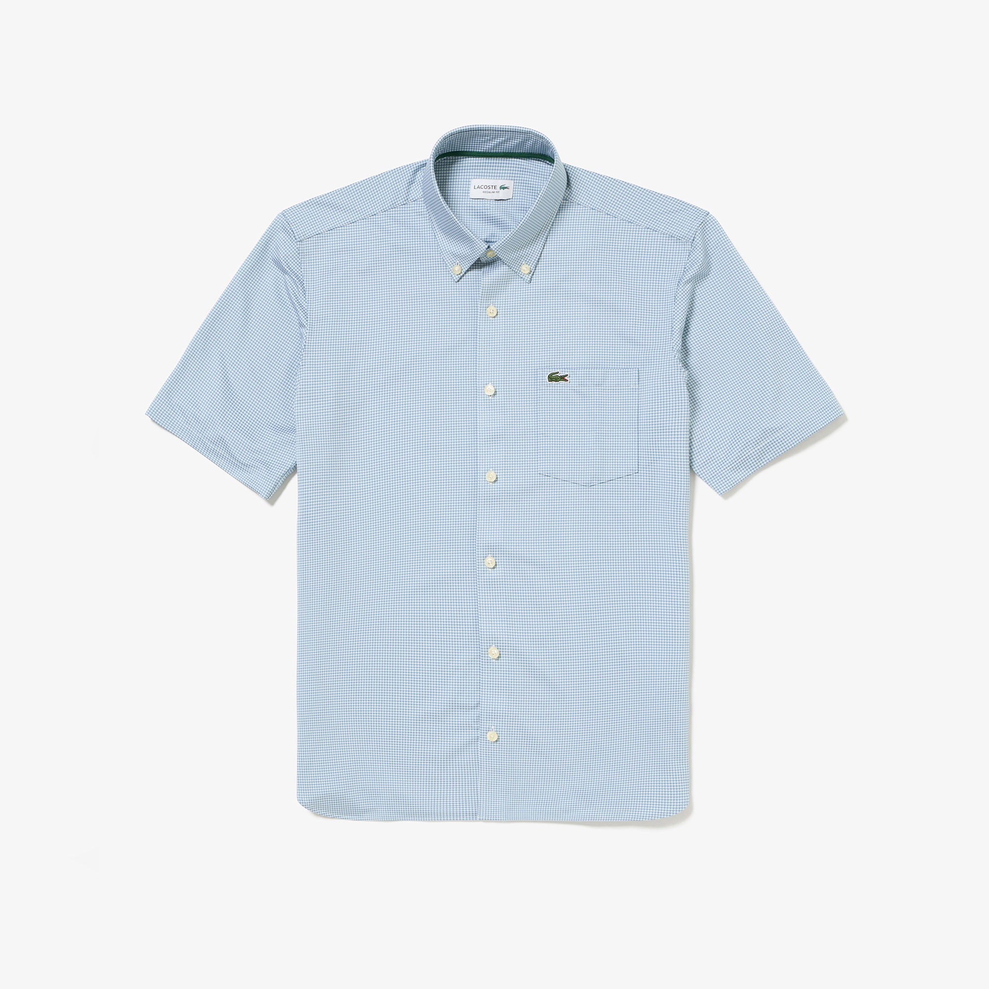 マイクロチェックジャージシャツ