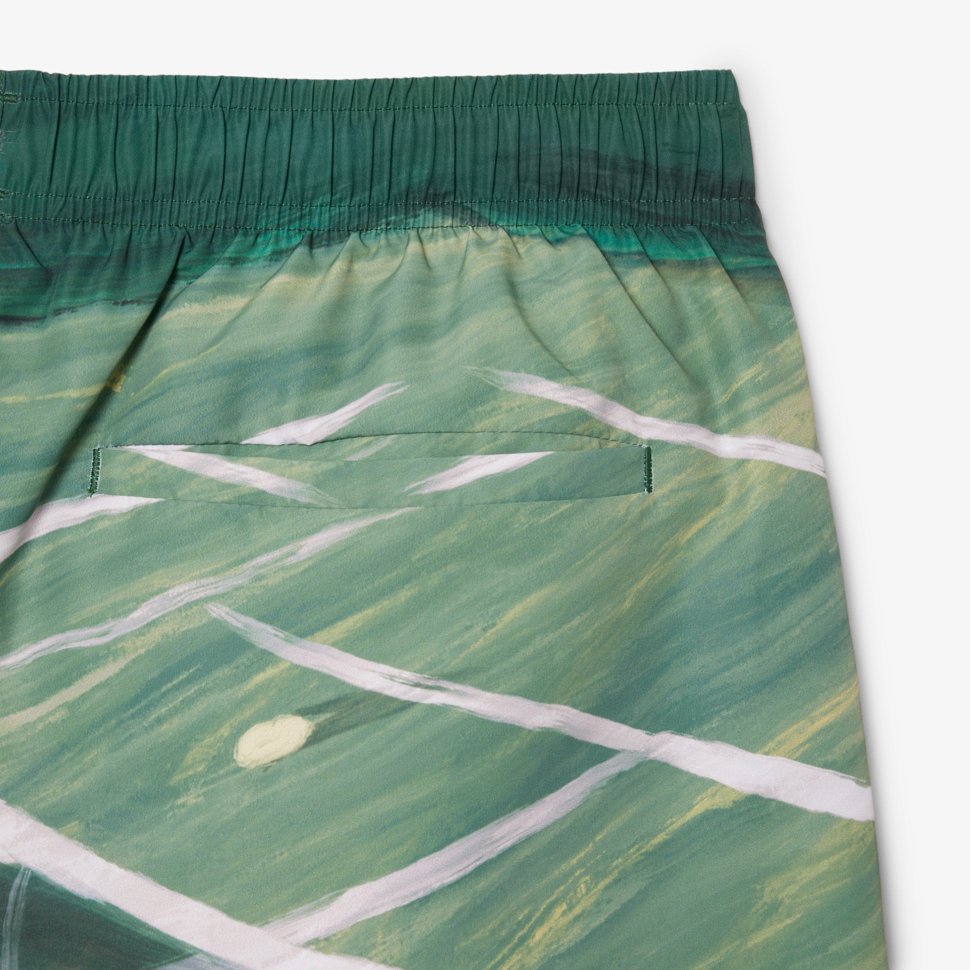 テニスマッチプリントスイムショーツ