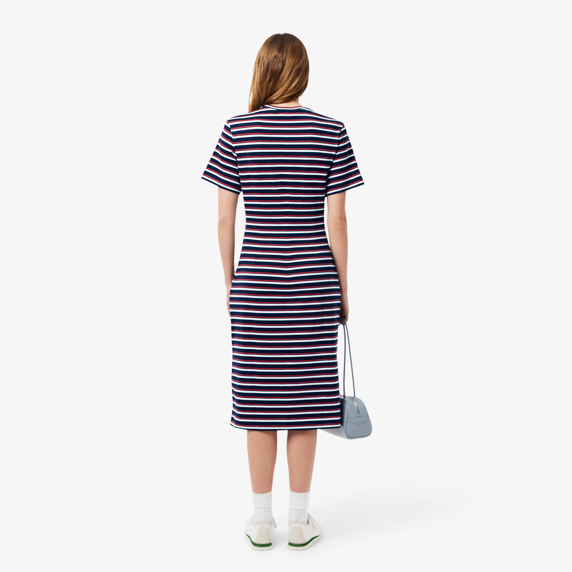 バイカラーボーダーTシャツドレス