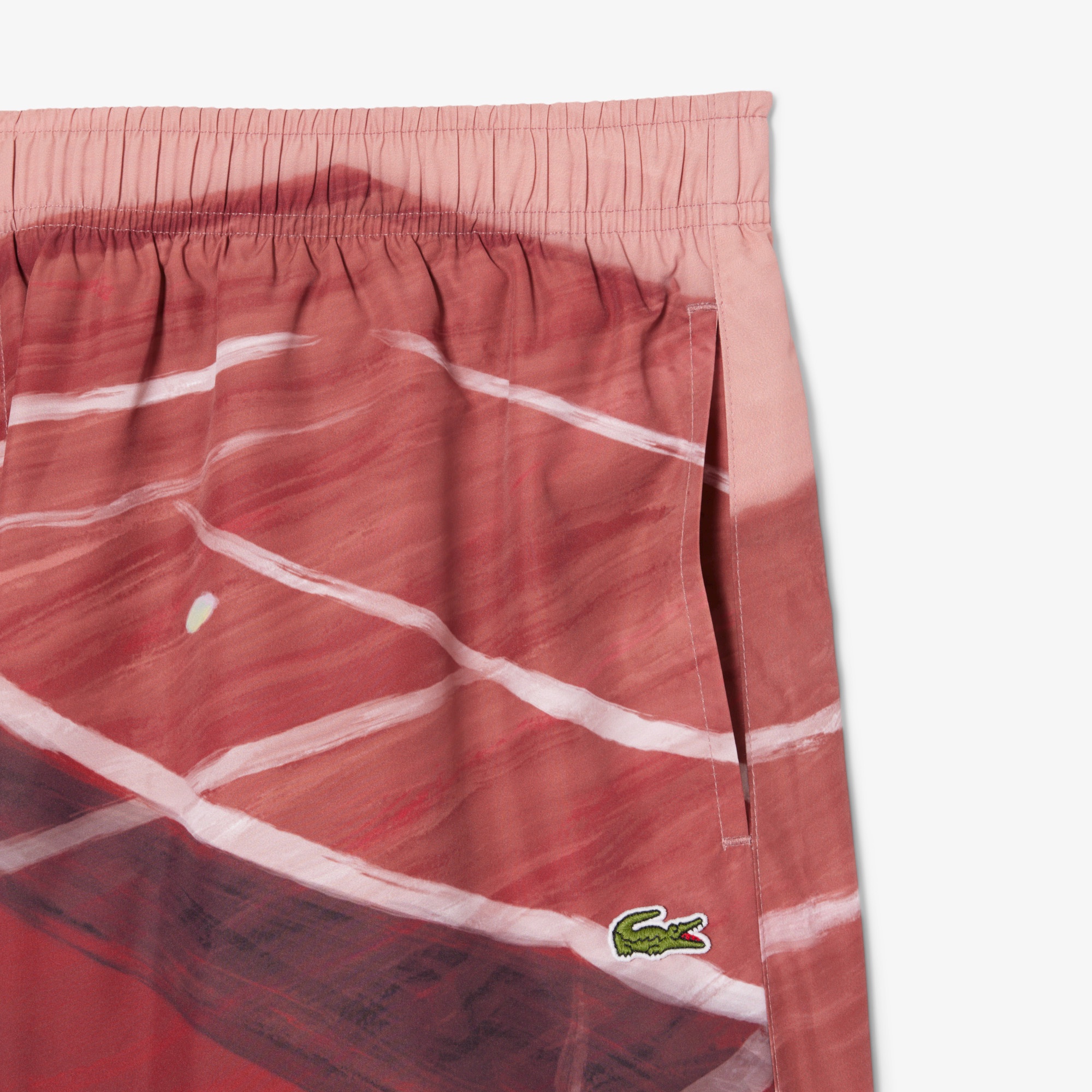 テニスマッチプリントスイムショーツ