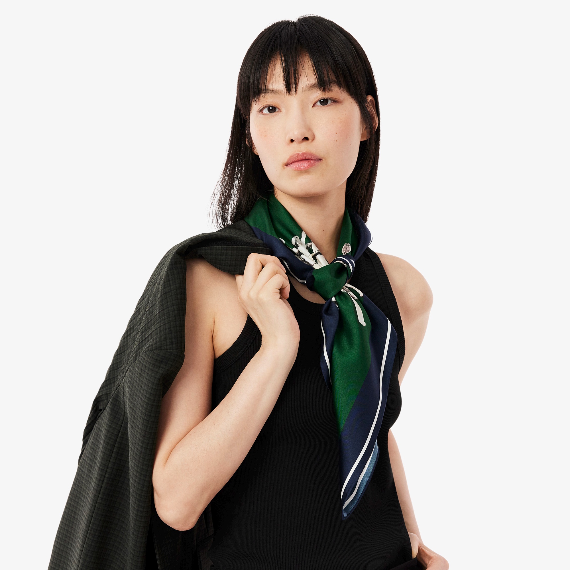 ルネ・ラコステシルクスカーフ