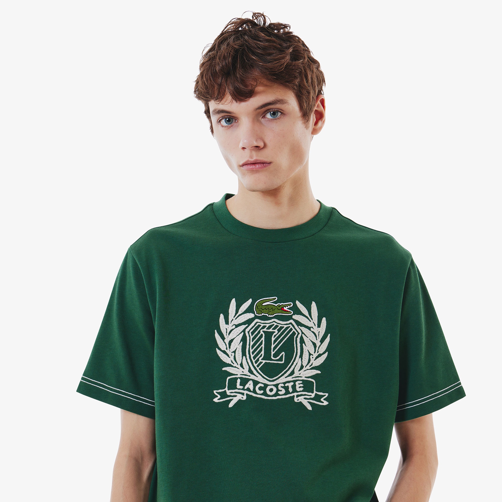 ハンドステッチ風フレンチグラフィックTシャツ