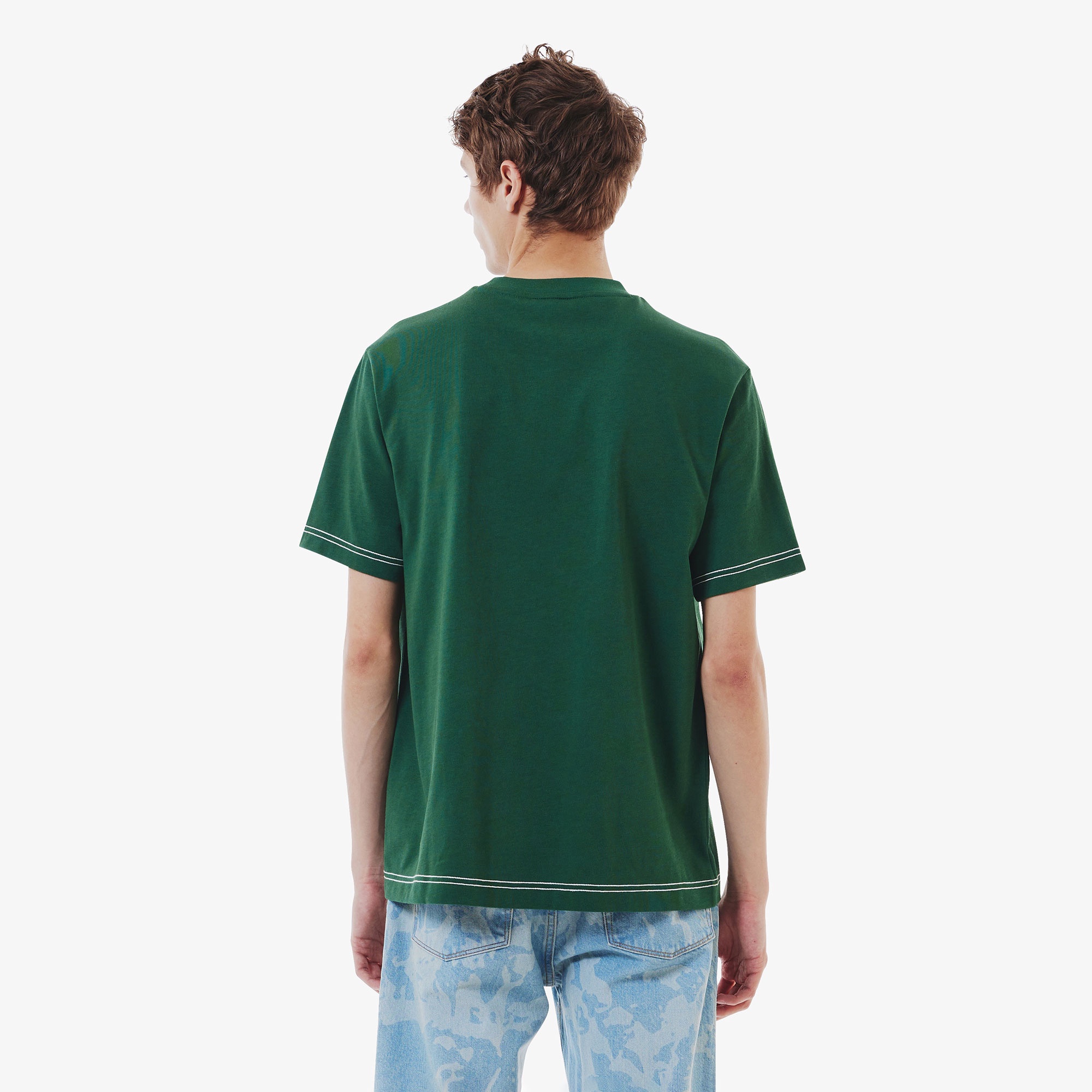 ハンドステッチ風フレンチグラフィックTシャツ