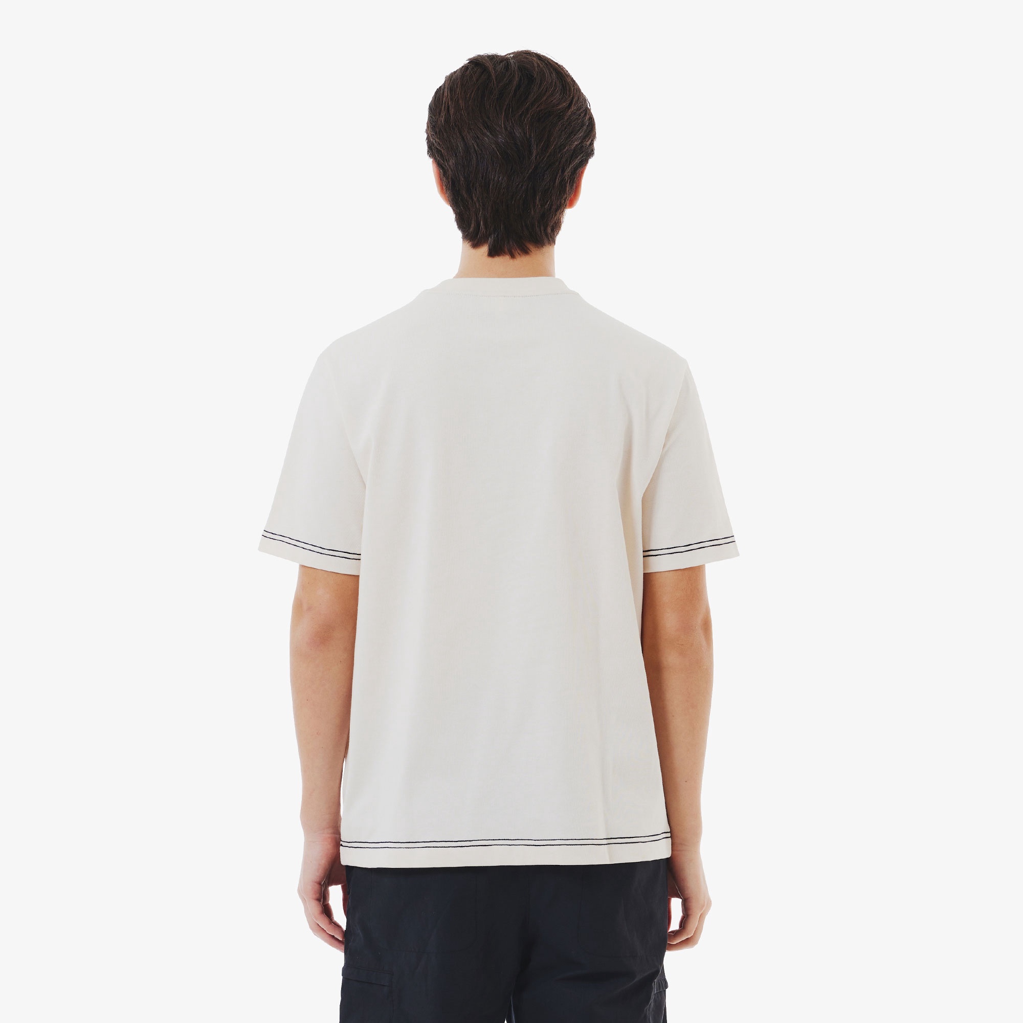 ハンドステッチ風フレンチグラフィックTシャツ