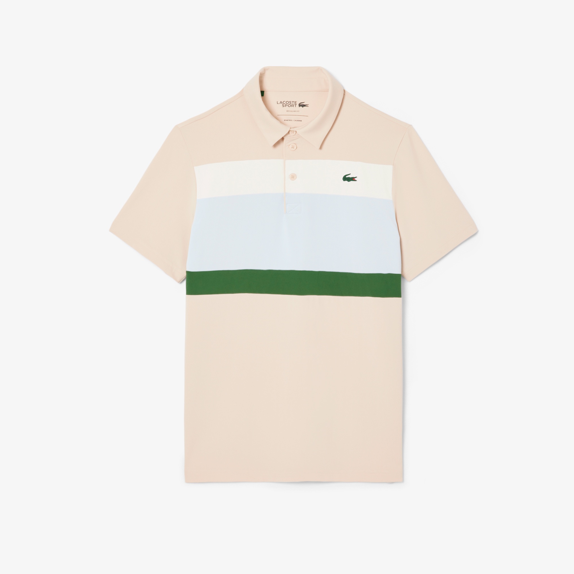 パネルボーダーウルトラドライゴルフポロシャツ