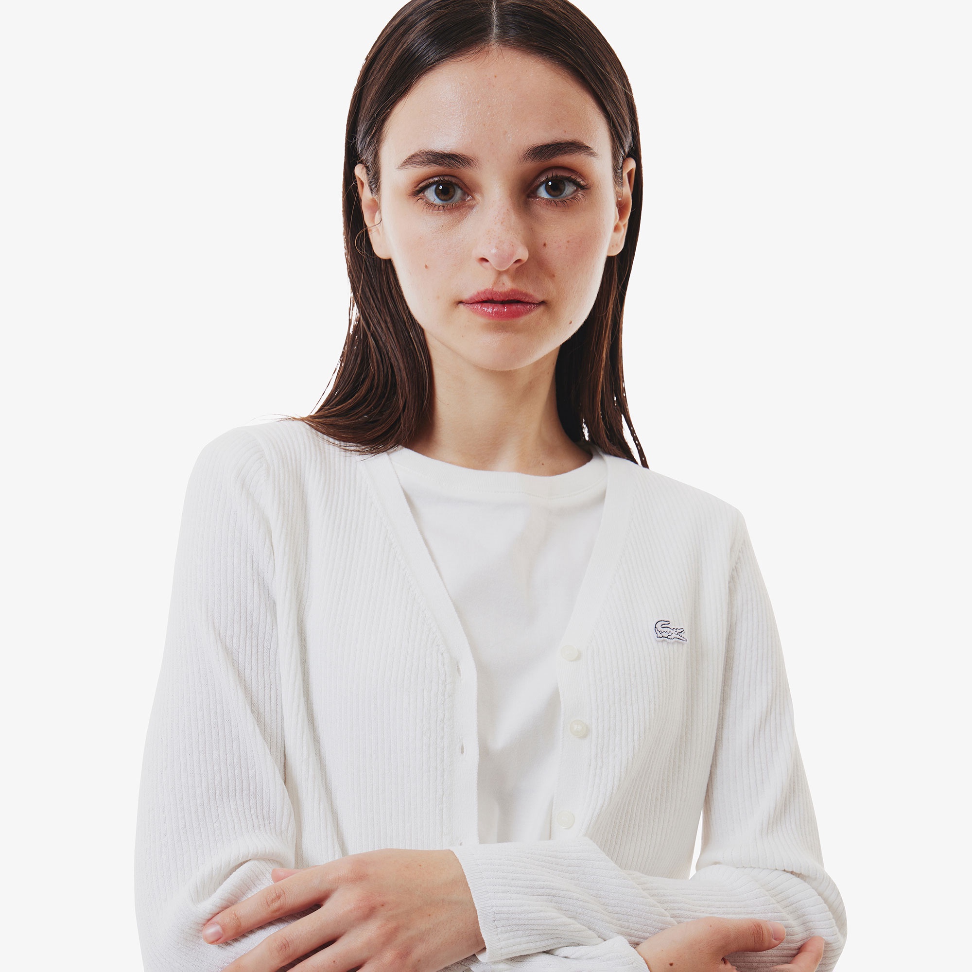 クールマックスリブニットカーディガン