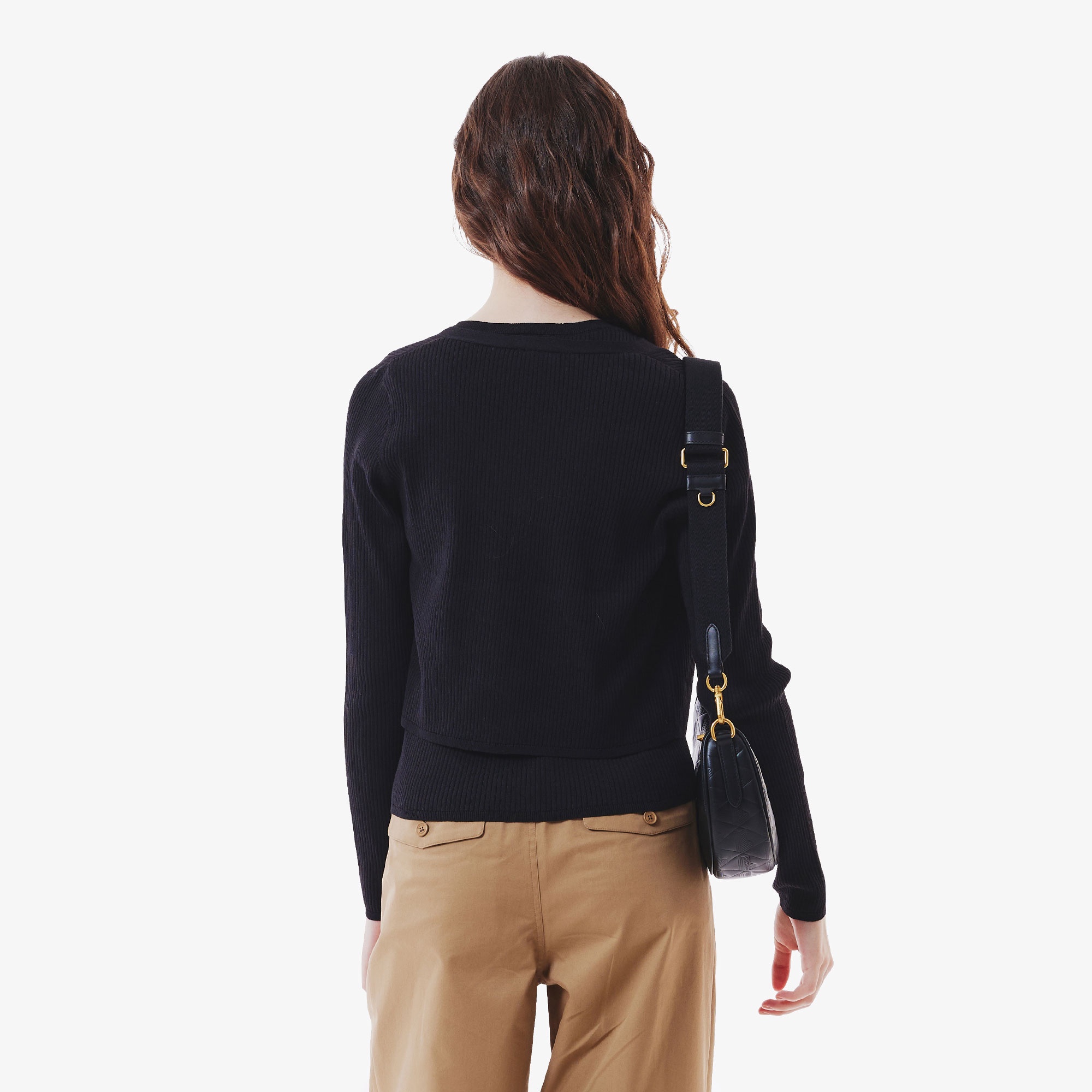 クールマックスリブニットカーディガン