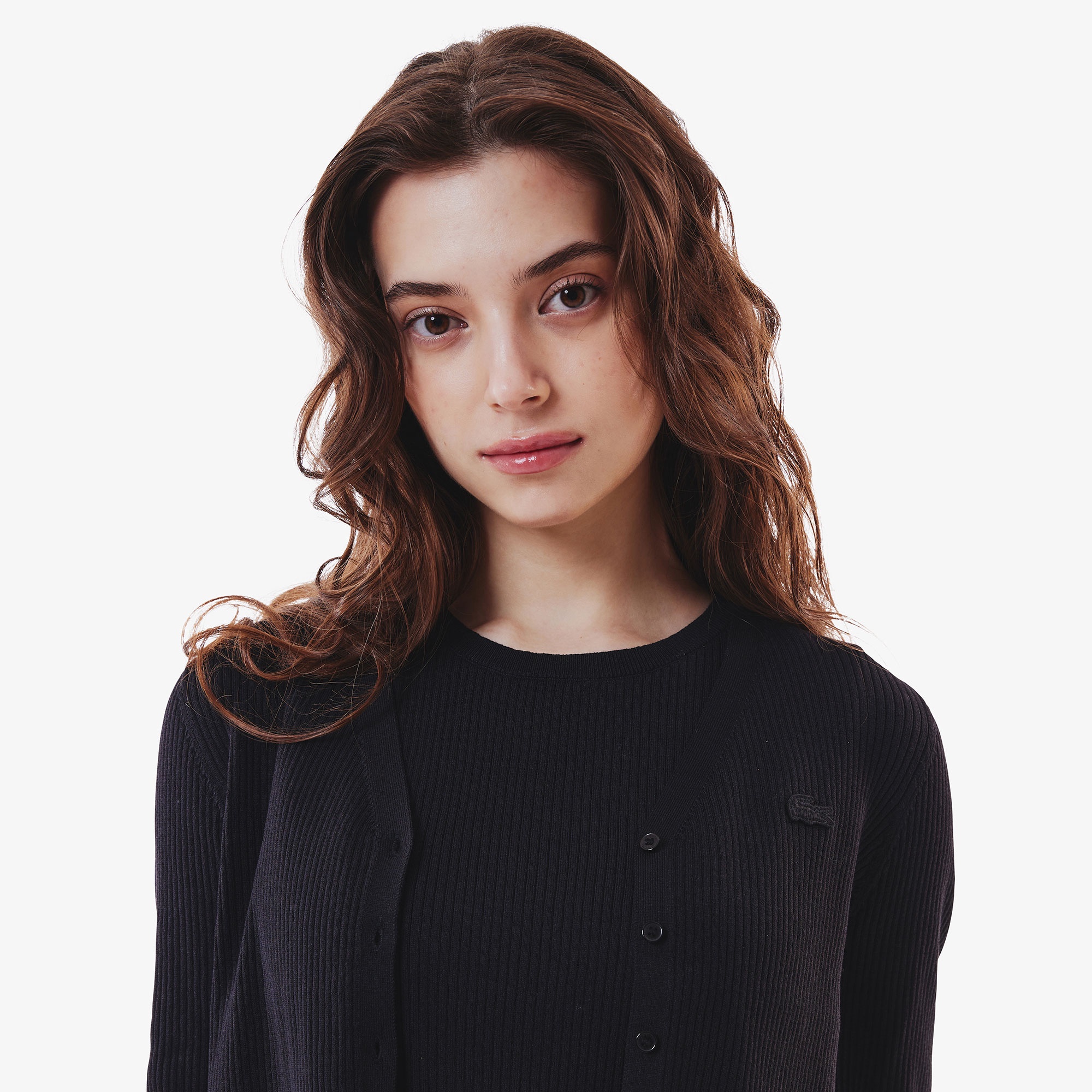 クールマックスリブニットカーディガン