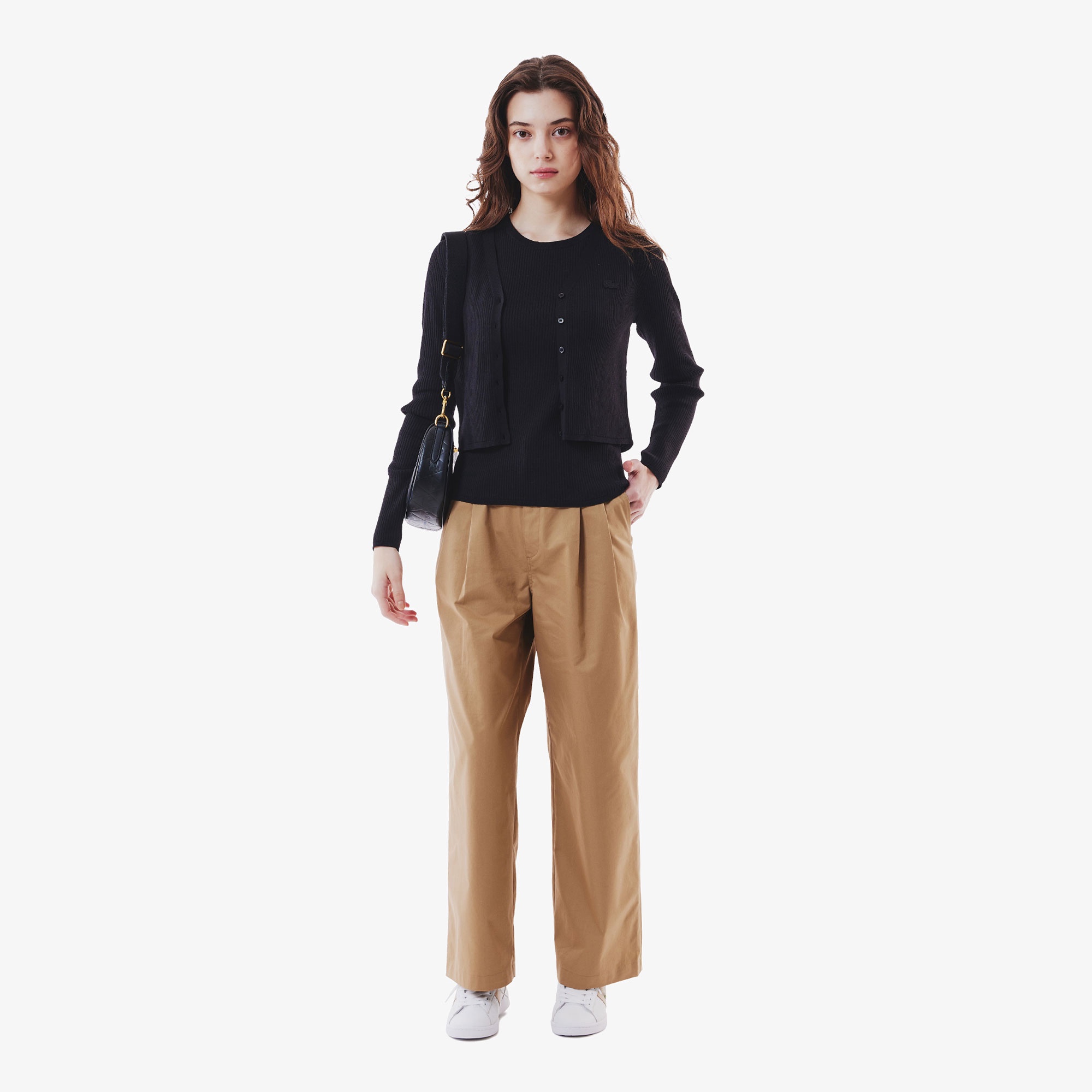 クールマックスリブニットカーディガン