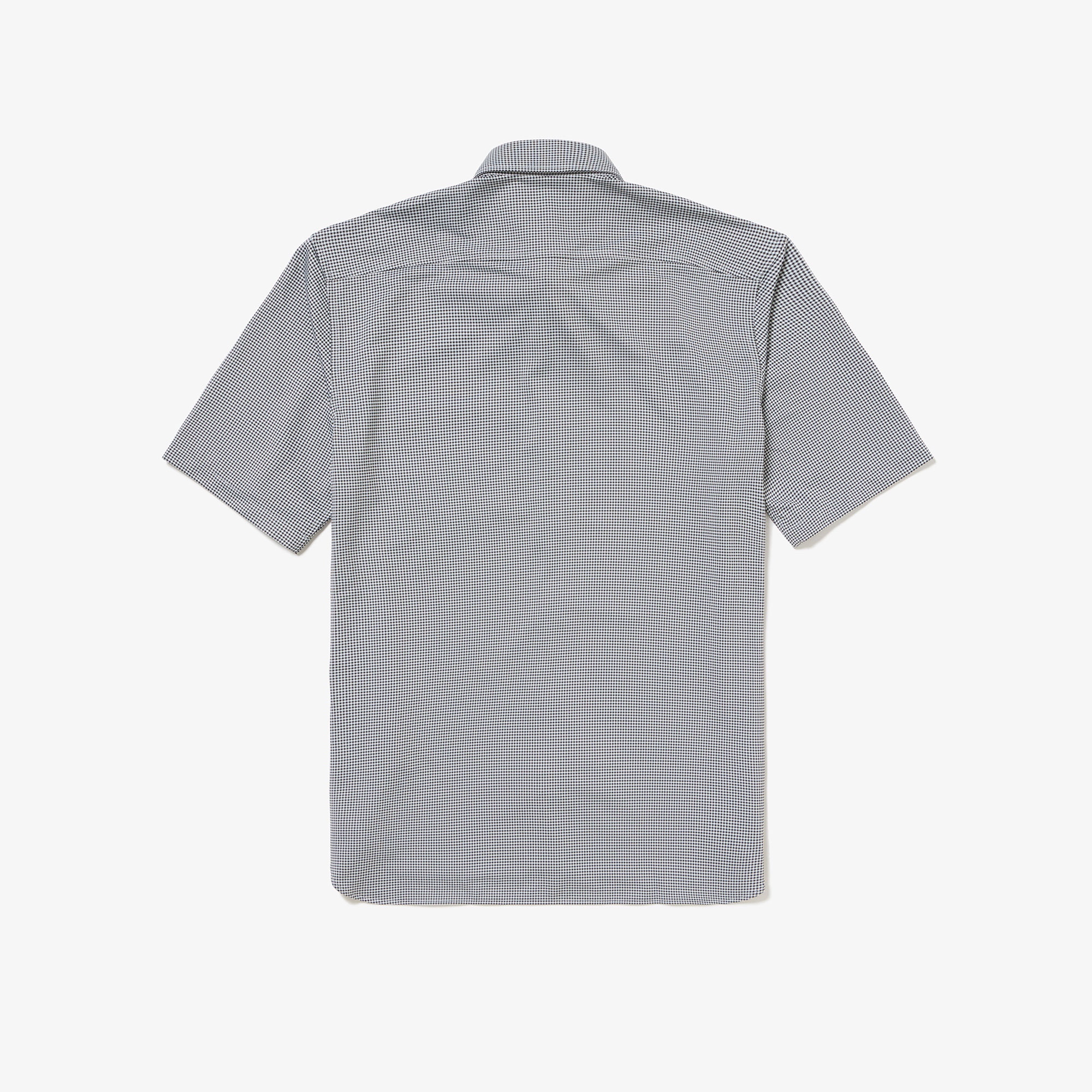 マイクロチェックジャージシャツ