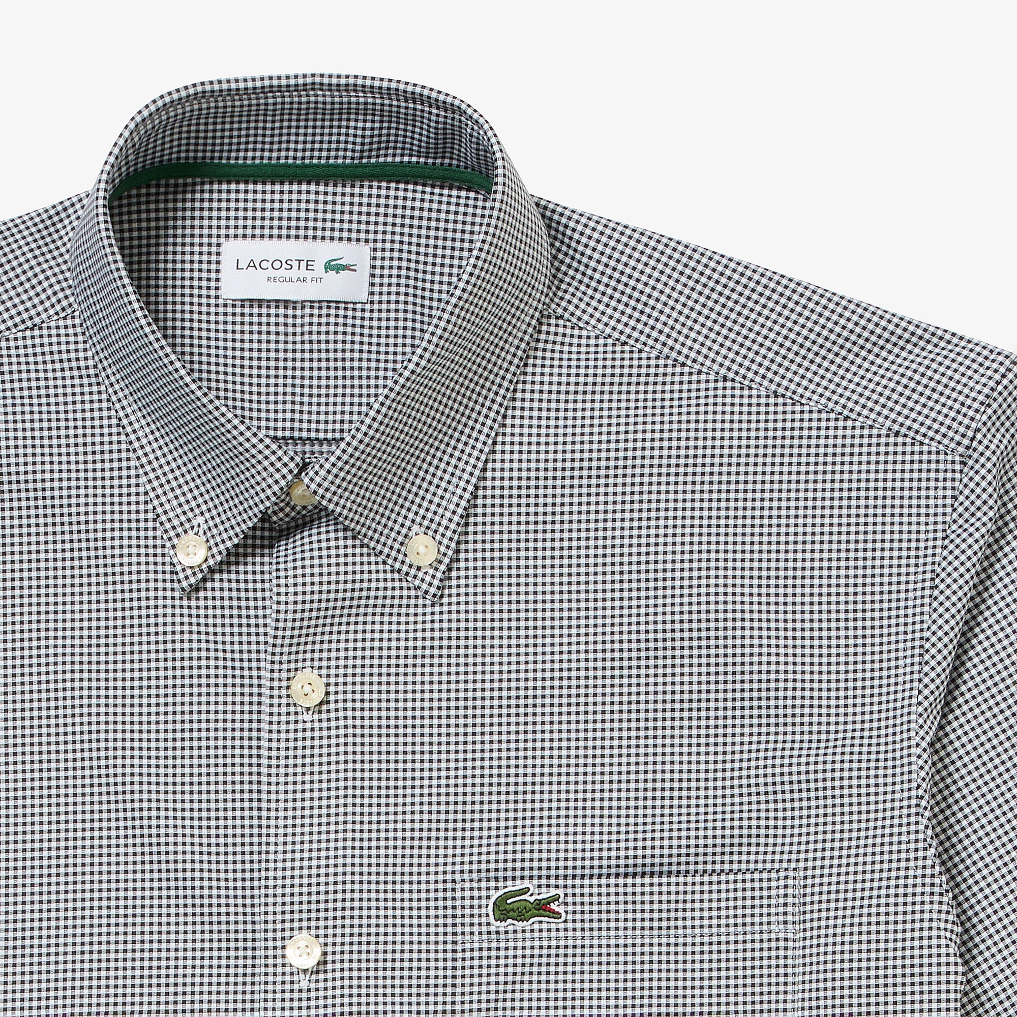 マイクロチェックジャージシャツ