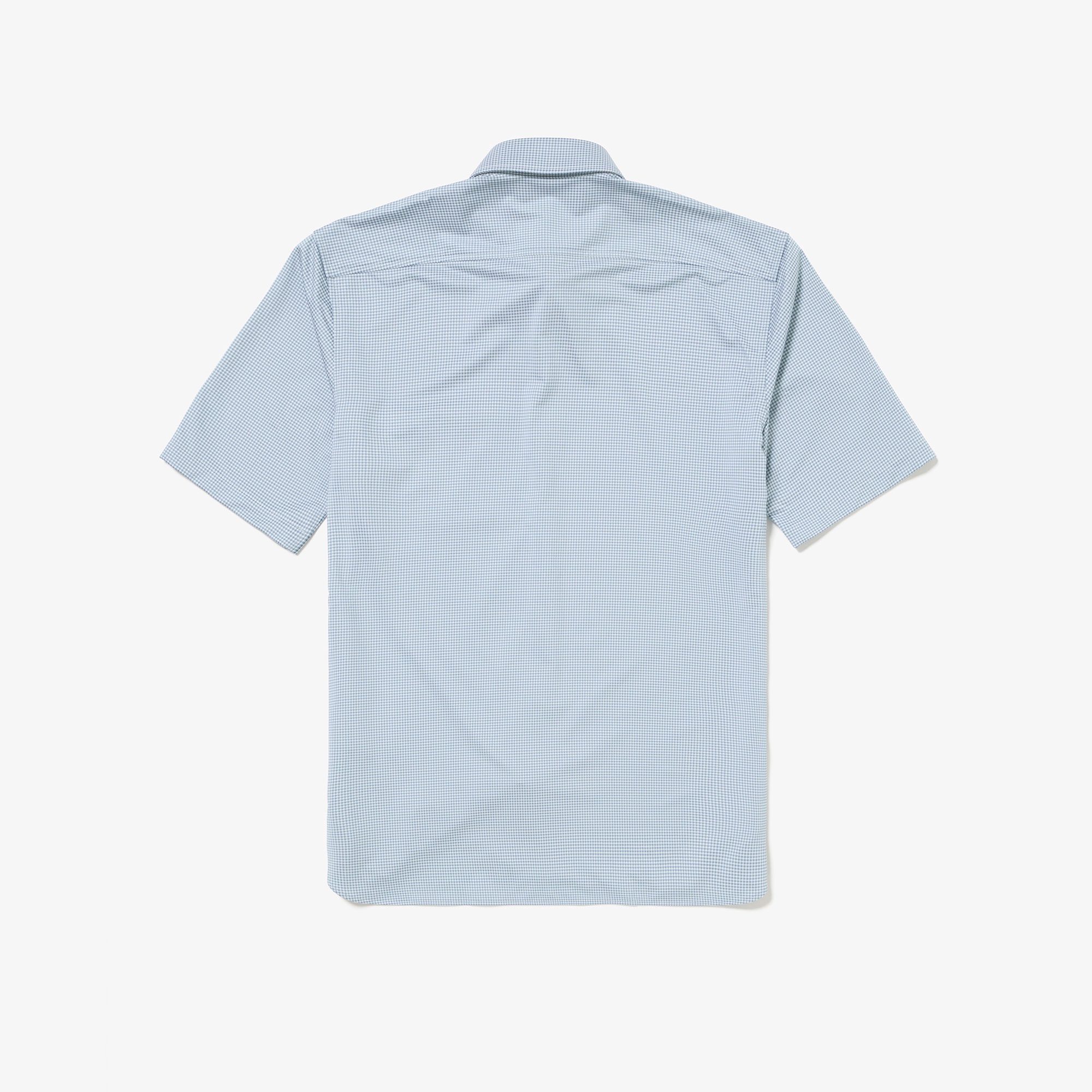 マイクロチェックジャージシャツ