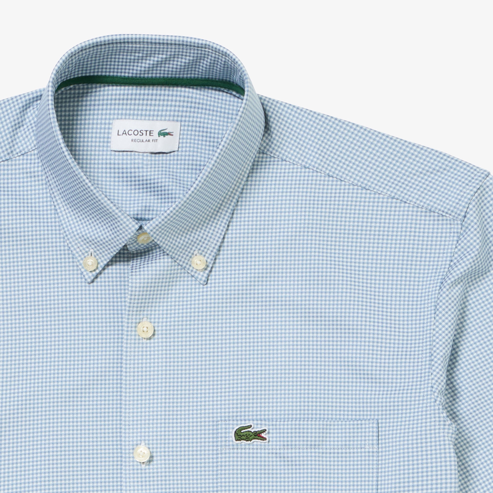 マイクロチェックジャージシャツ