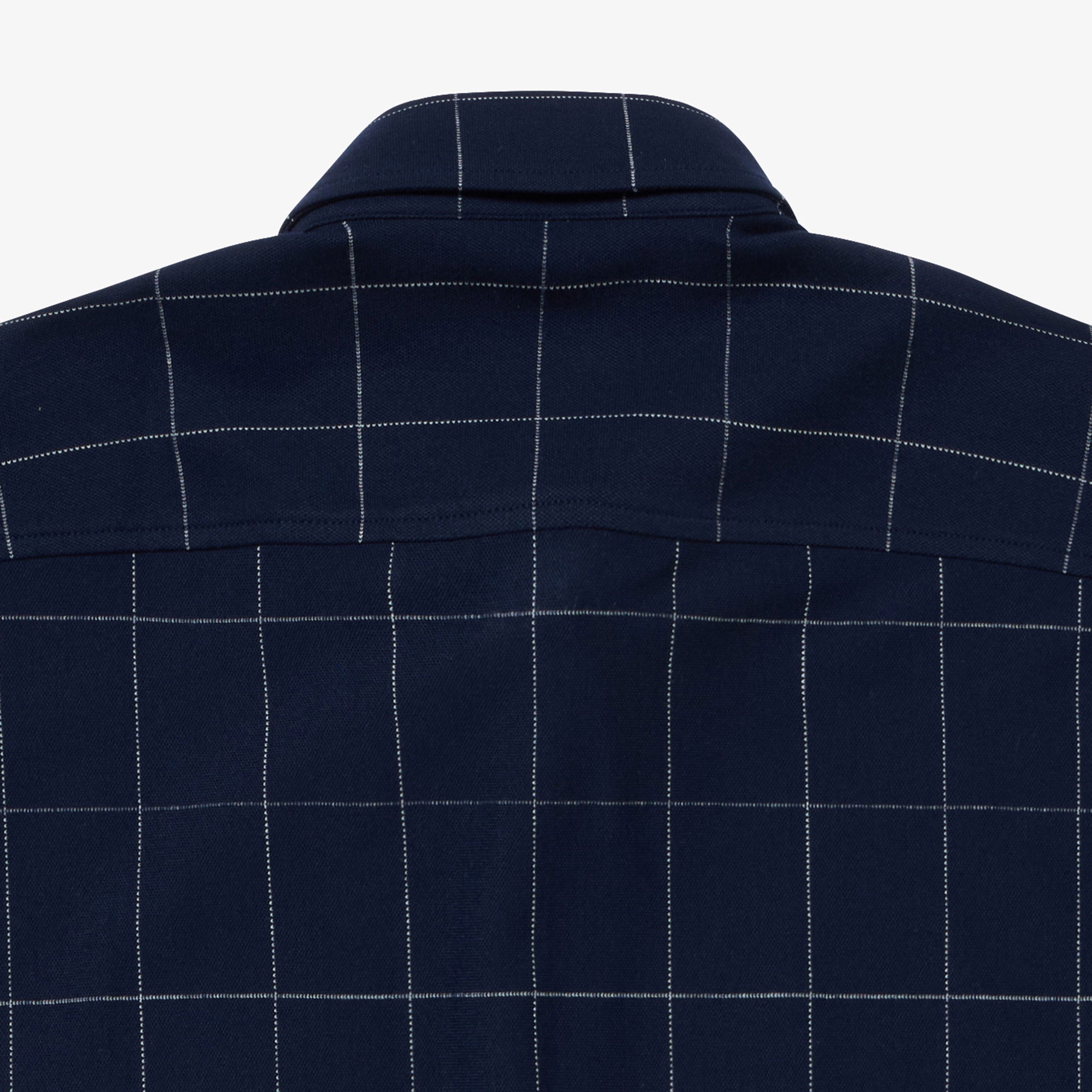 ウィンドウペーンチェックジャージシャツ