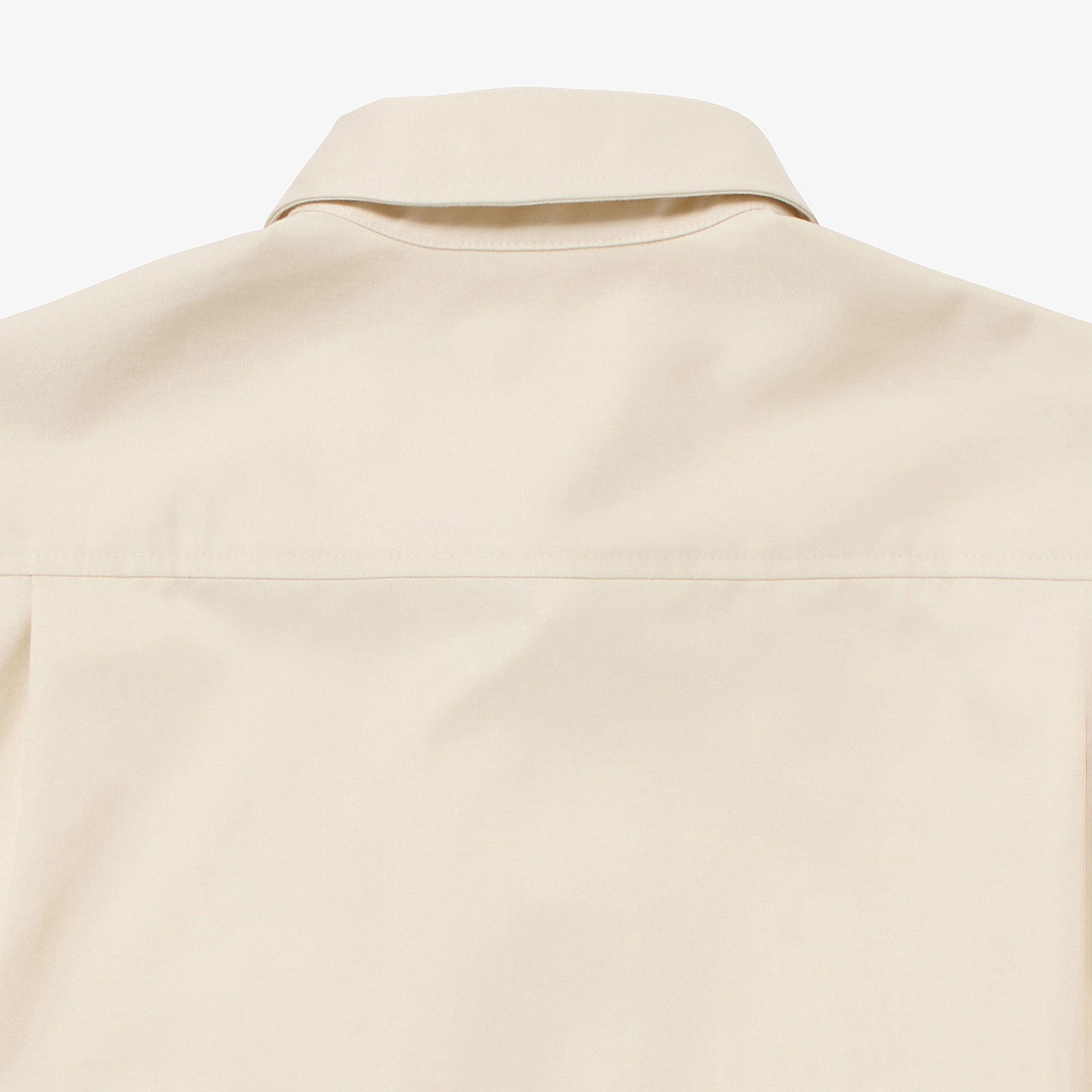 シルクブレンドネームパッチボタンダウンシャツ