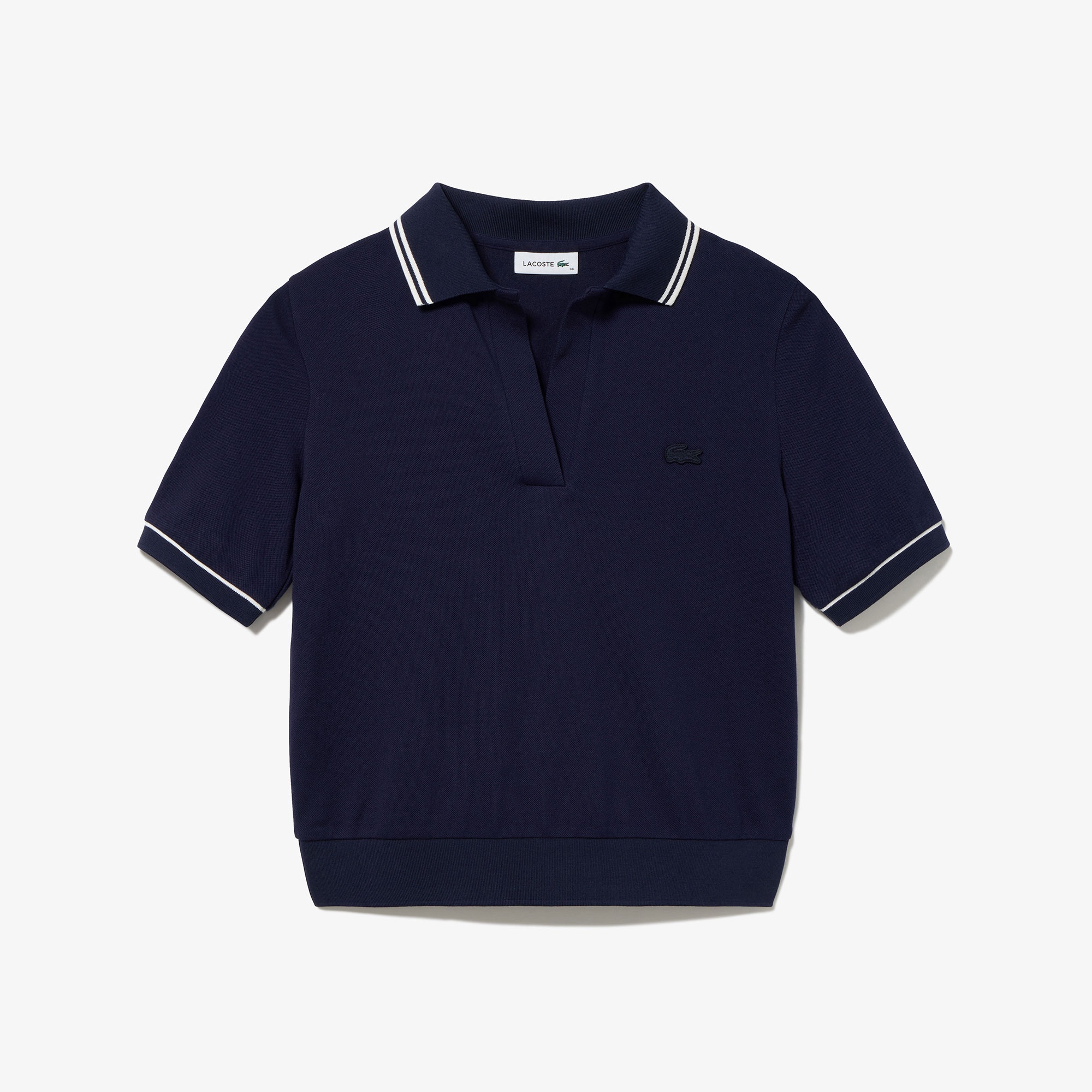 スキッパーネックポロシャツ