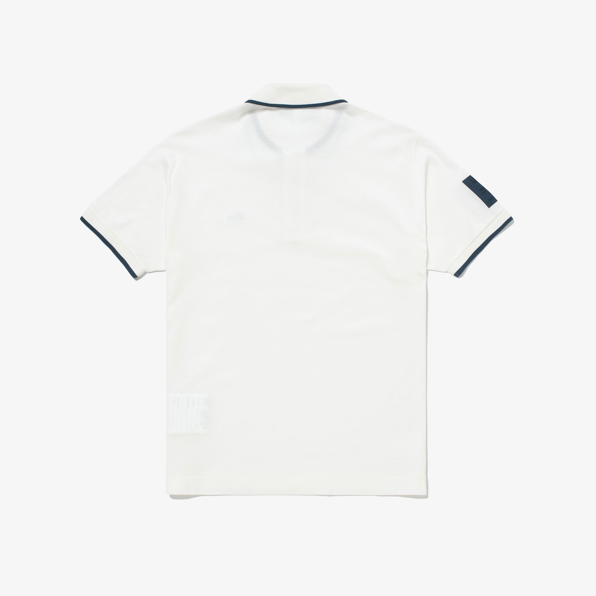 スリーブネームパッチ鹿の子地ポロシャツ