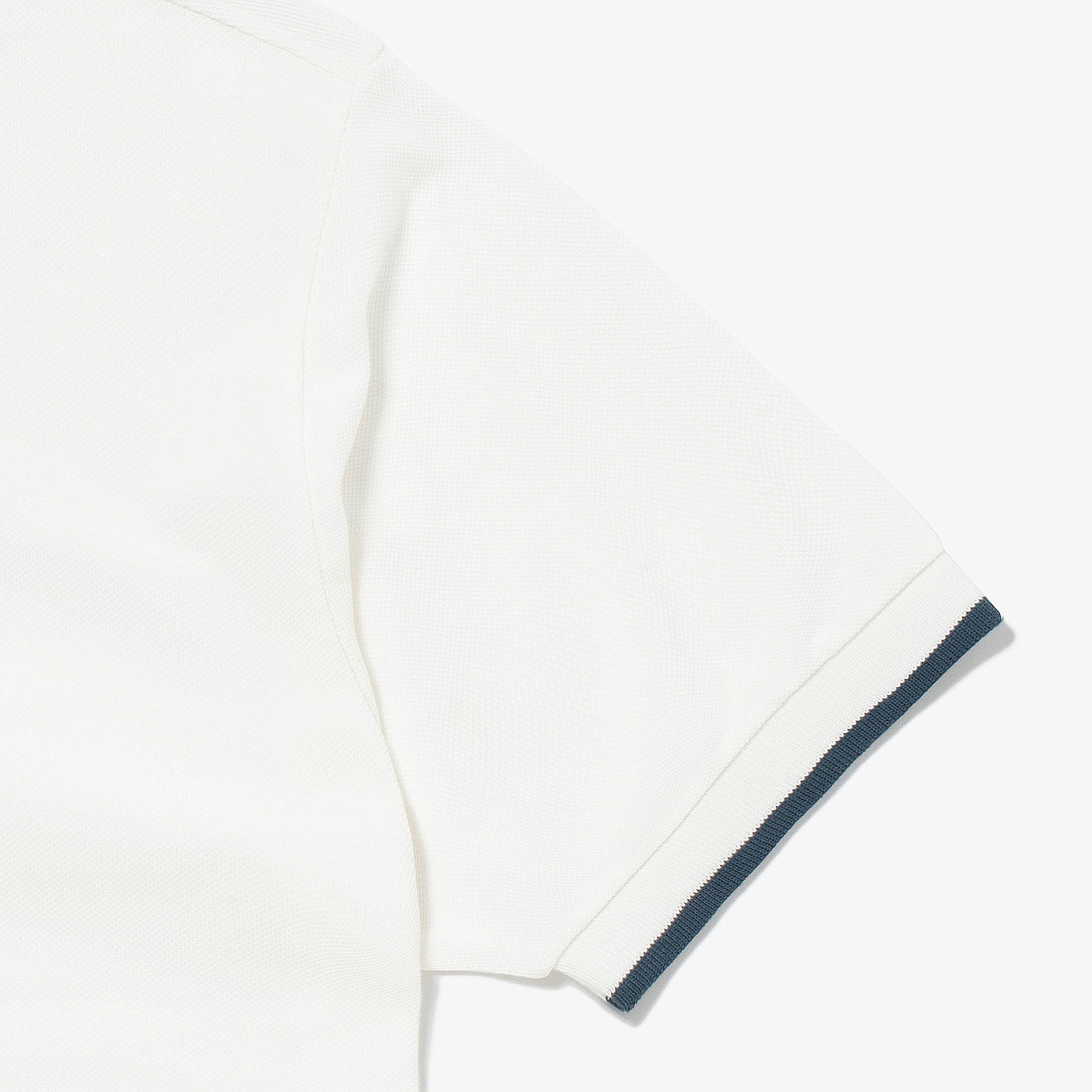 スリーブネームパッチ鹿の子地ポロシャツ