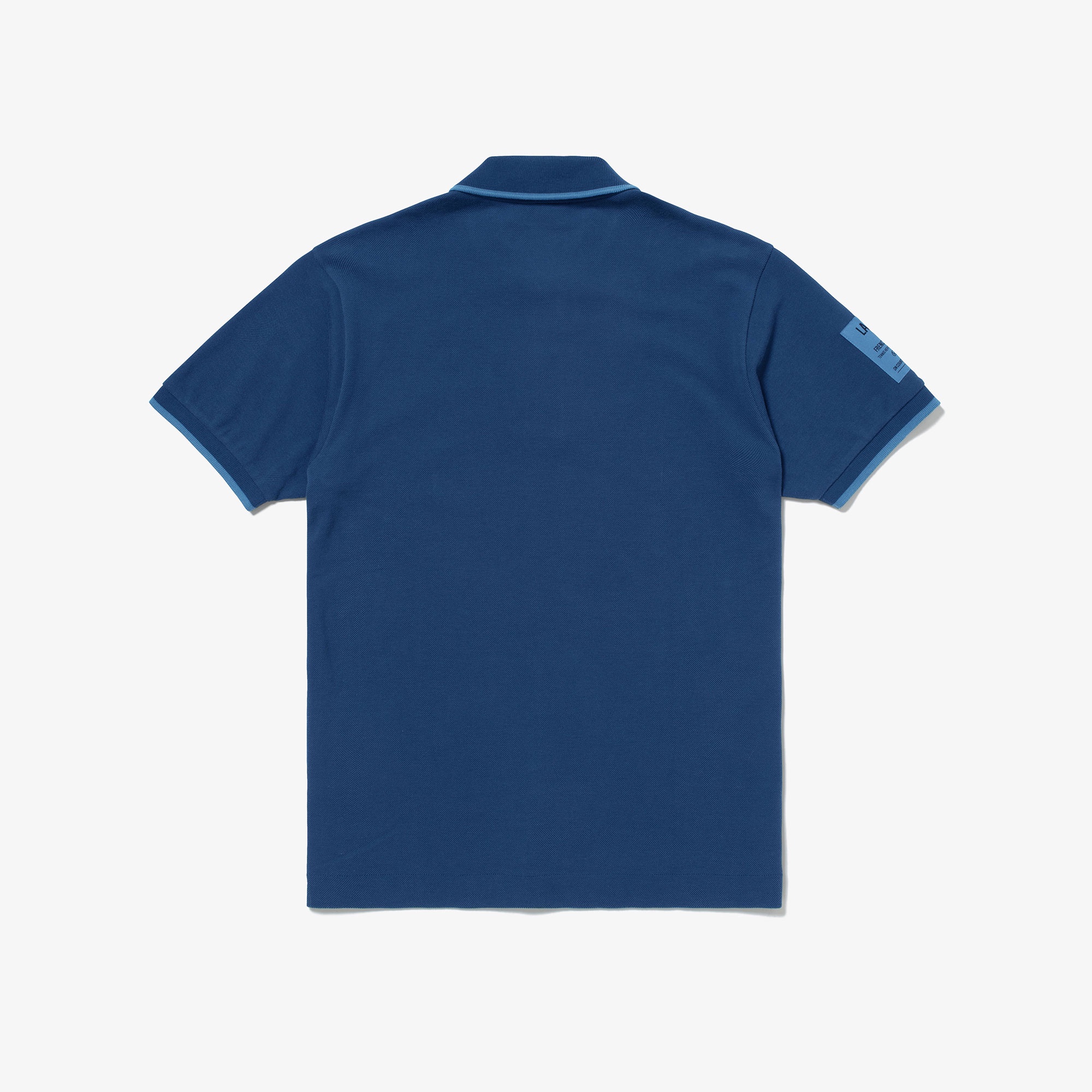 スリーブネームパッチ鹿の子地ポロシャツ