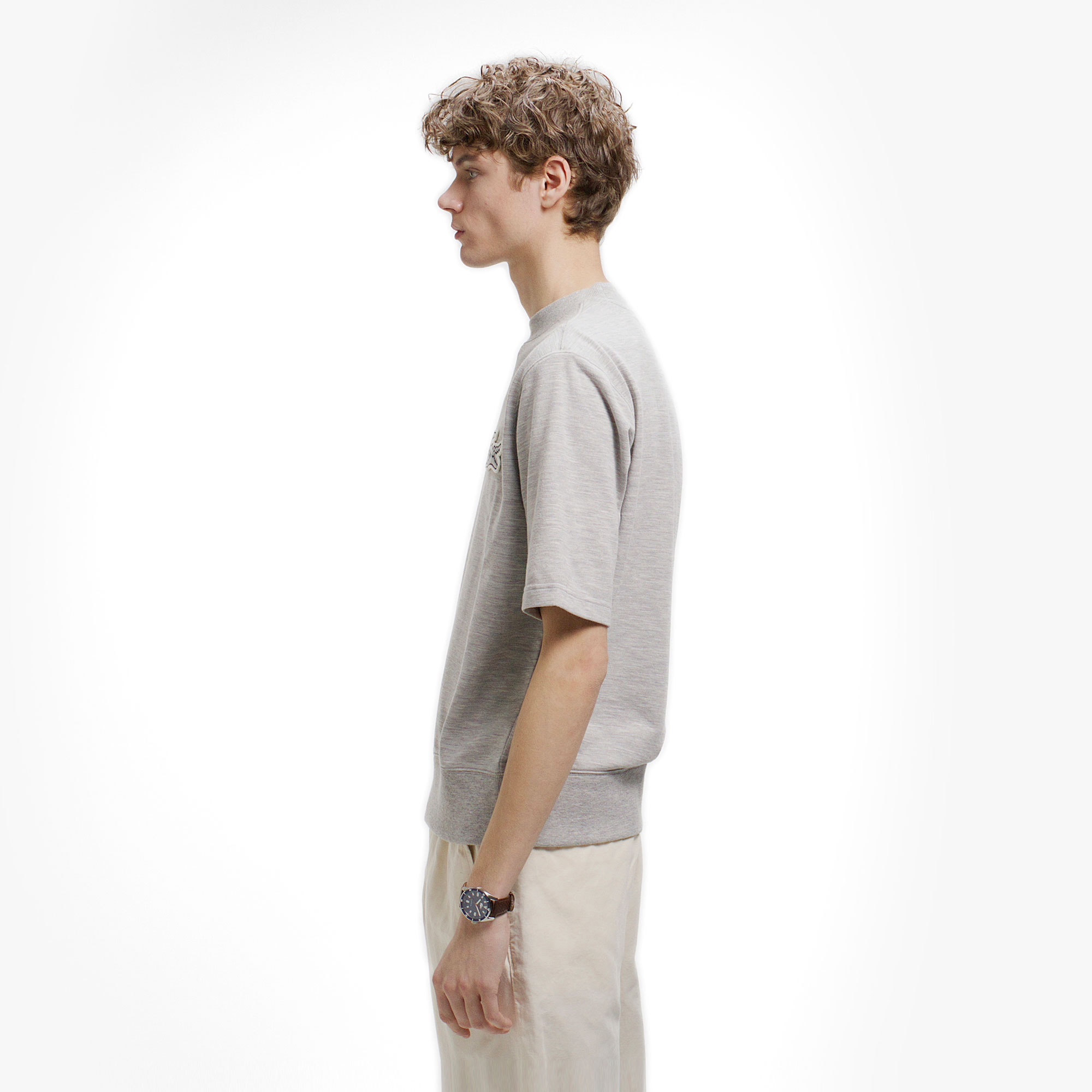 オーバーサイズクロックエンブレムスウェットTシャツ