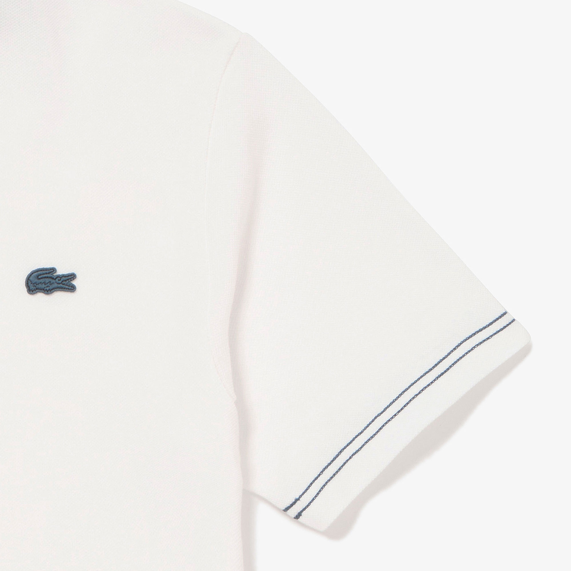 スリーブネームパッチ鹿の子地Tシャツ