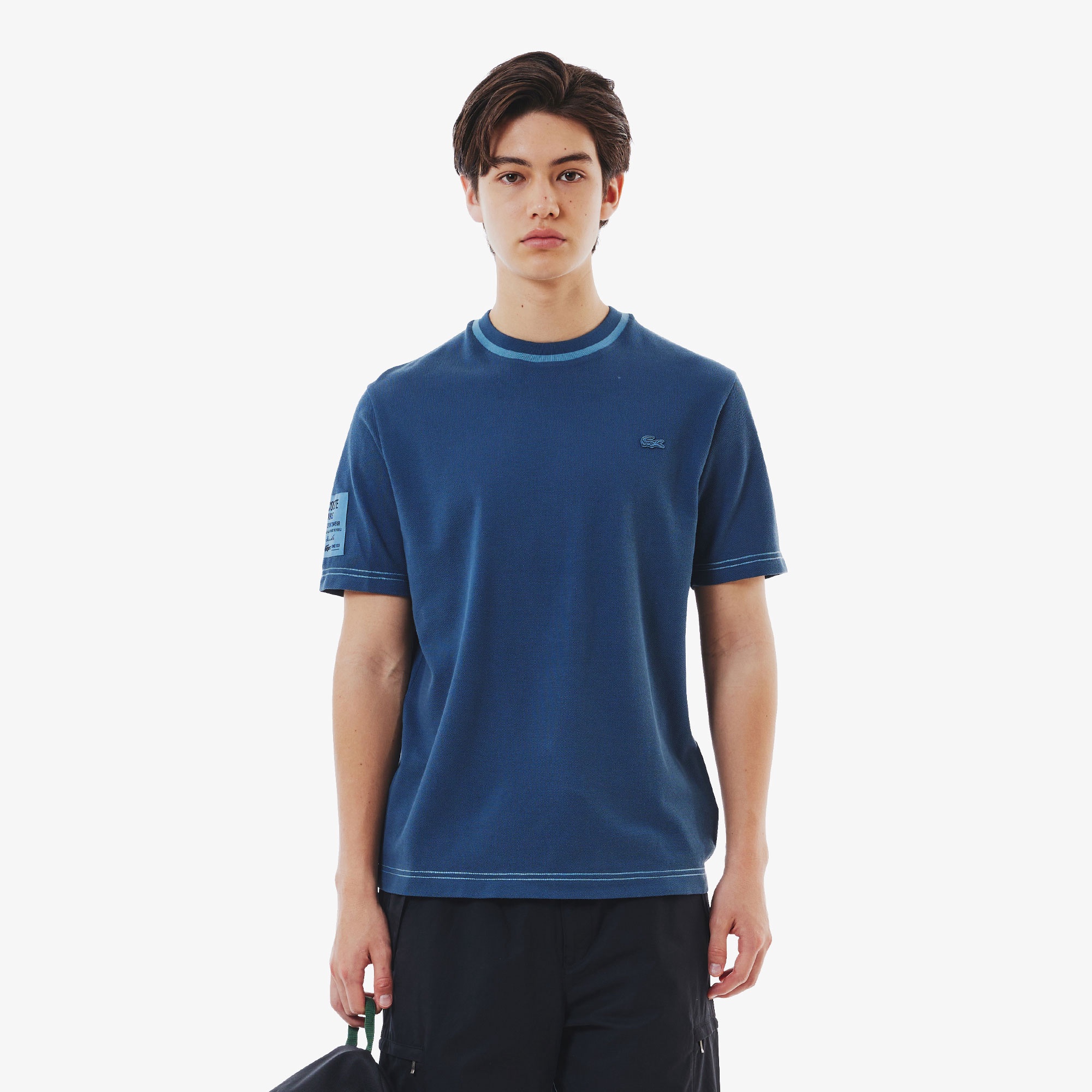 ラコステ LACOSTE ヘビーウェイトブランドネームロゴTシャツ