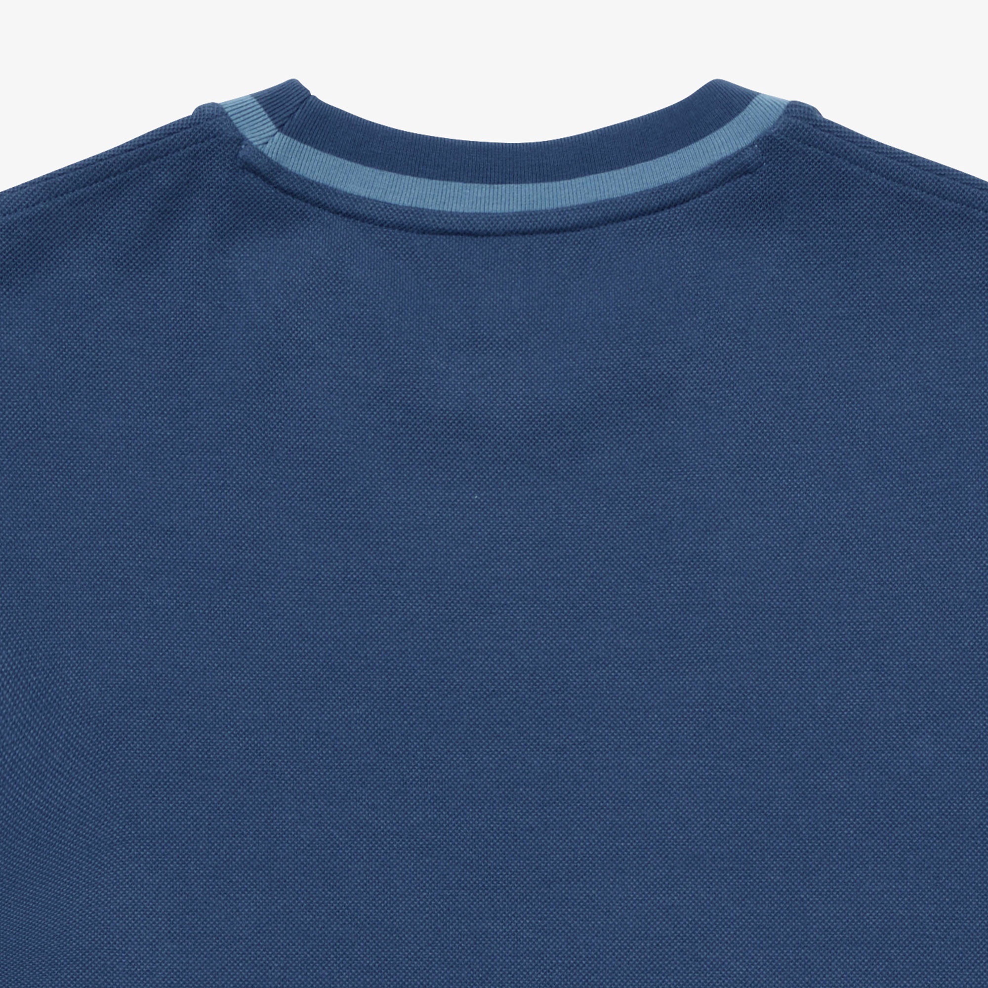 スリーブネームパッチ鹿の子地Tシャツ